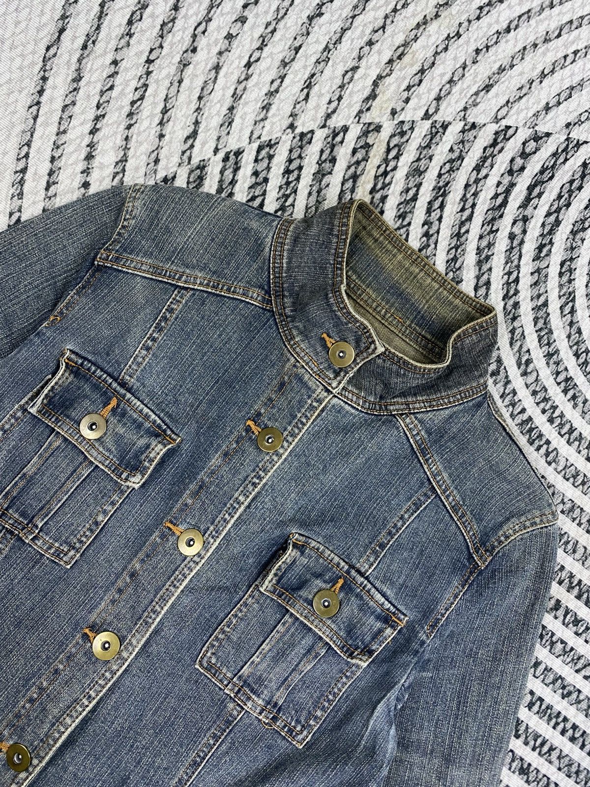 If Six Was Nine Vintage Japanese Brand Lace-Up Dedim Bodage Jacket Size S / US 4 / IT 40 - 7 Thumbnail