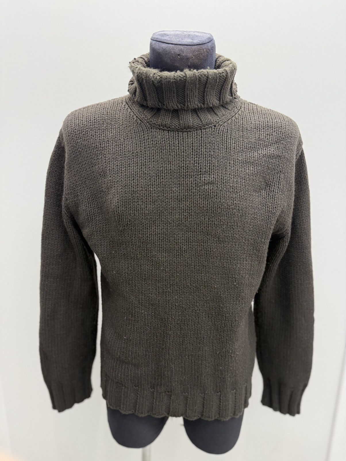 Dolce & Gabbana Vintage Dolce & Gabbana Heavy Knit Turtleneck Logo Sweater Size US XL / EU 56 / 4 - 1 Thumbnail