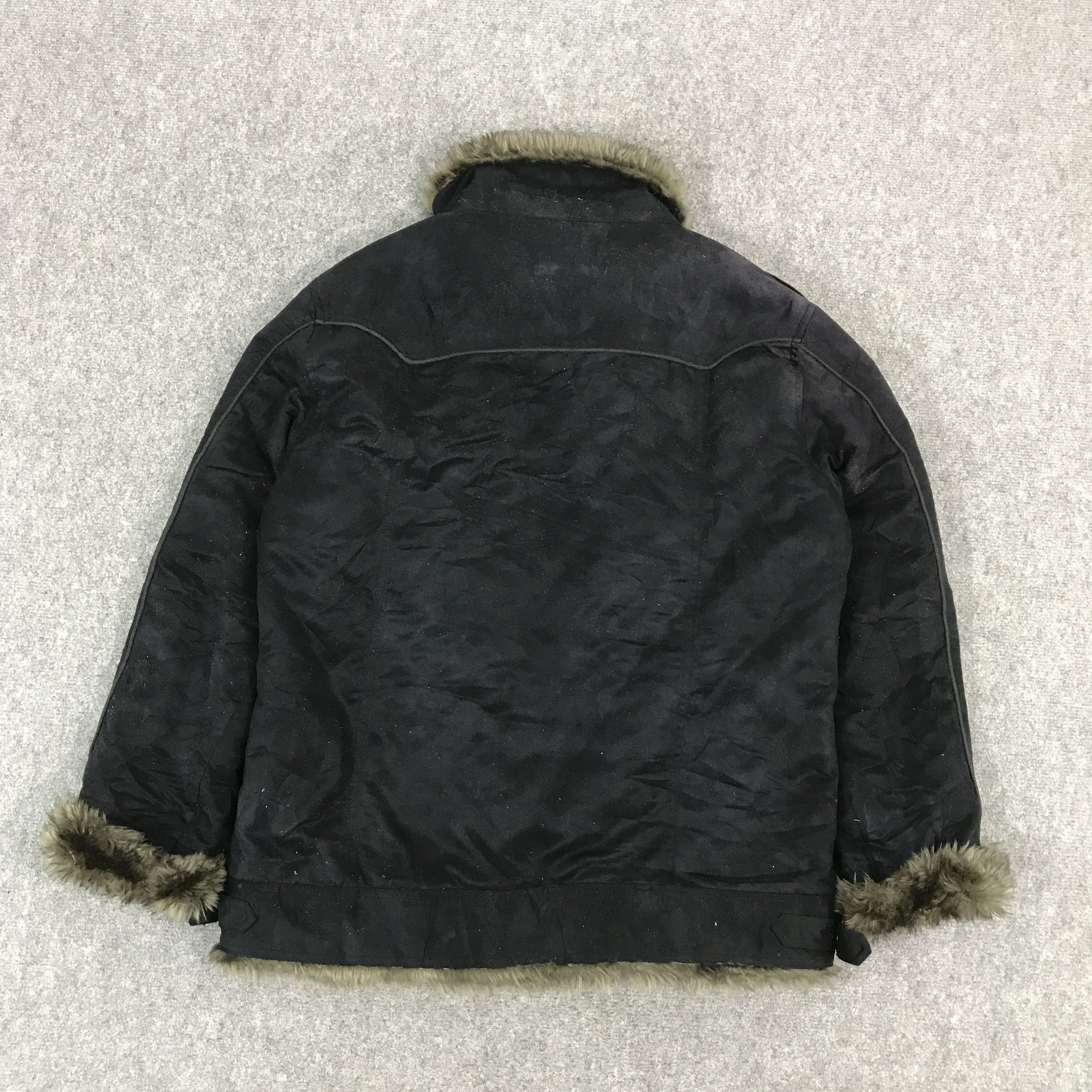 If Six Was Nine × Japanese Brand × Le Grande Bleu (L.G.B.) JAPAN SPLENDID BLACK FUR DESIGN STYLE JACKET Size US L / EU 52-54 / 3 - 2 Thumbnail