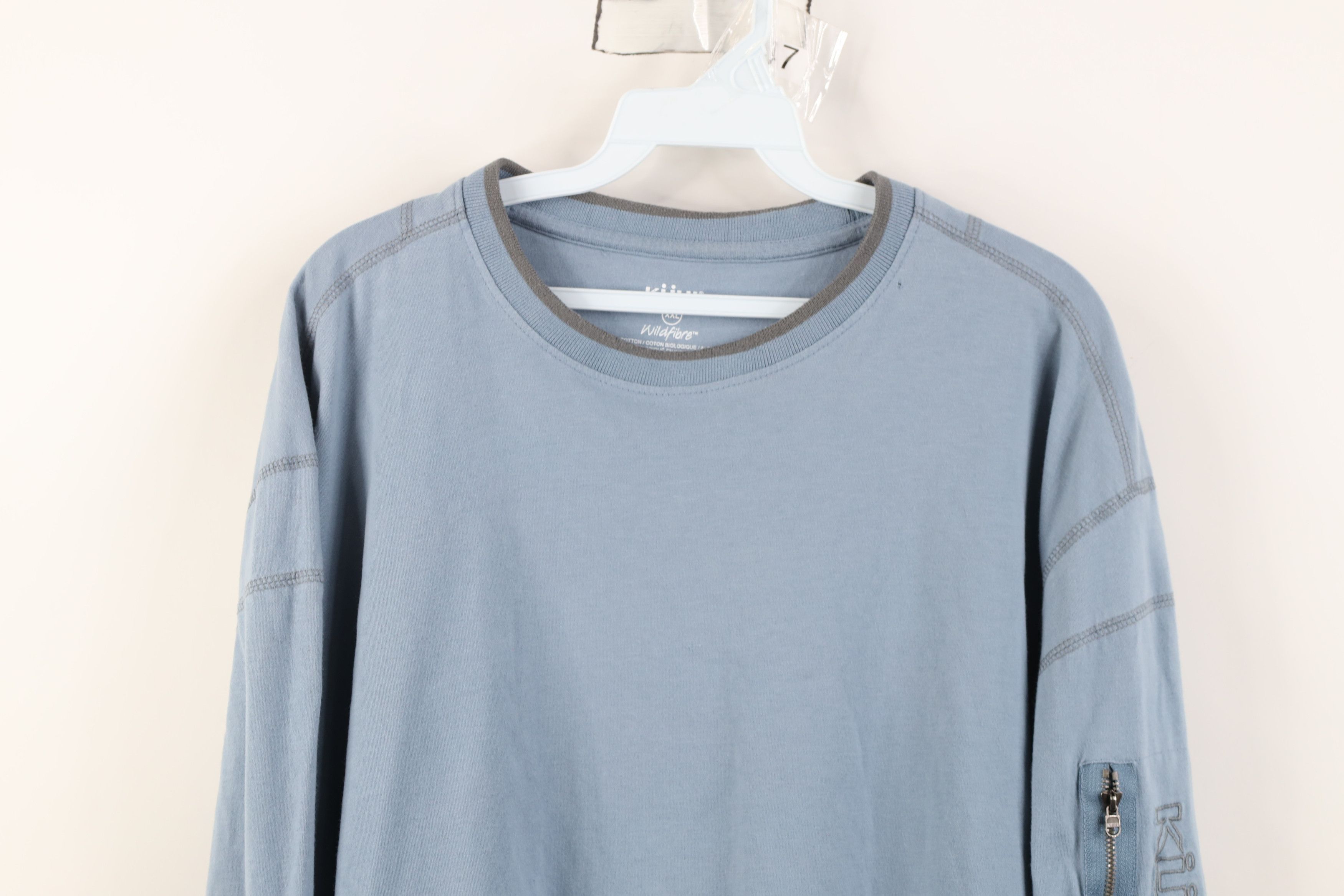 Kuhl Kuhl Mountain Commander Crew Long Sleeve T-Shirt Blue Cotton Size US XXL / EU 58 / 5 - 2 Thumbnail