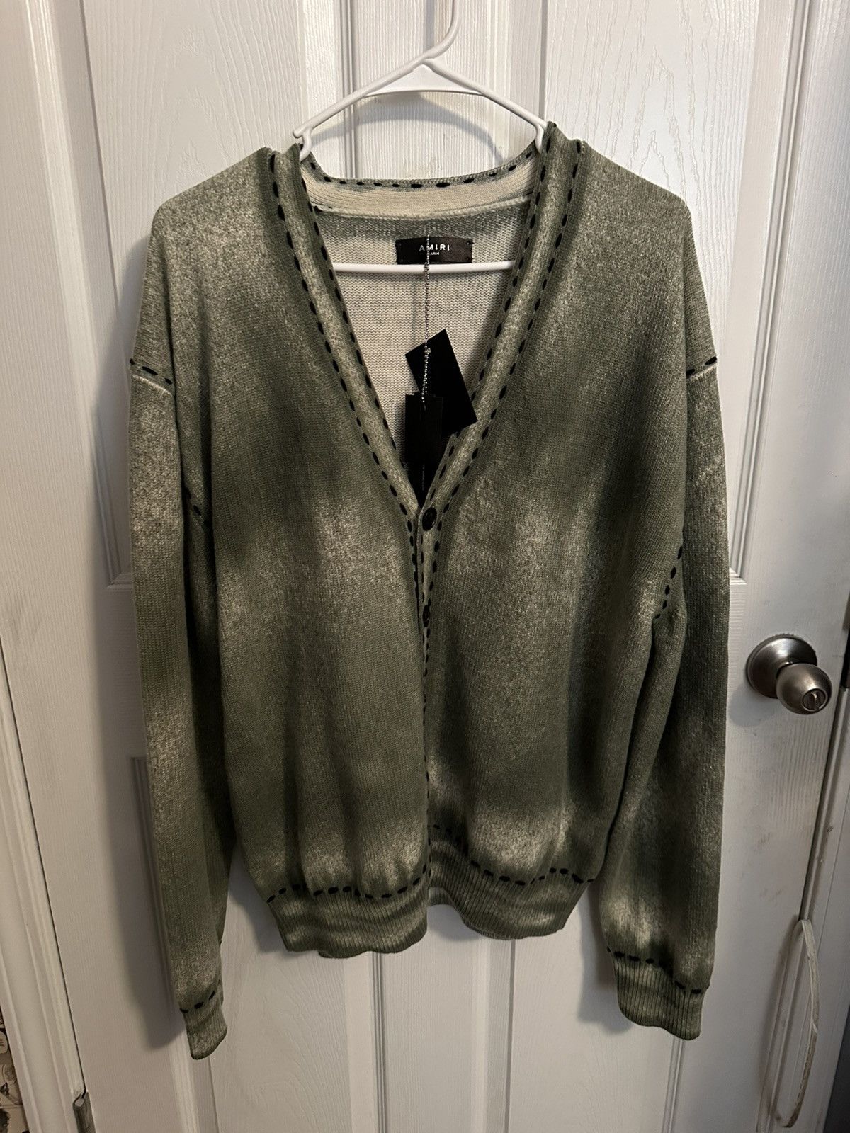Amiri AMIRI PIGMENT SPRAY CARDIGAN MENS Size US M / EU 48-50 / 2 - 1 Thumbnail