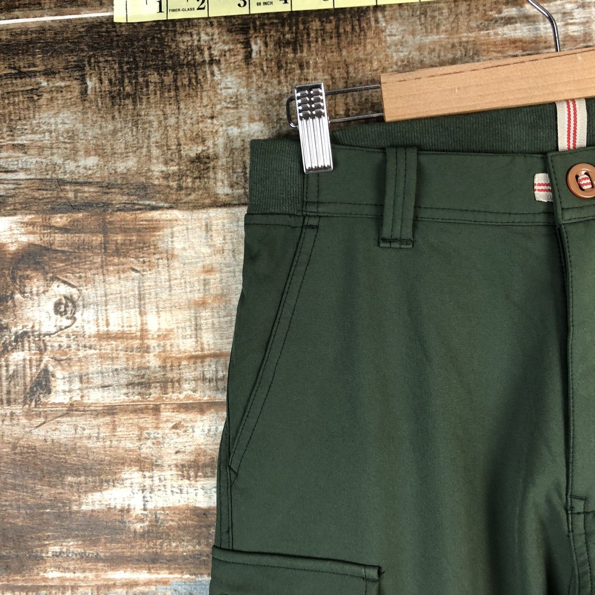 Japanese Brand Kurasufuku workwear Green Cargo Multipocket Pants #A2557 Size US 27 - 7 Thumbnail