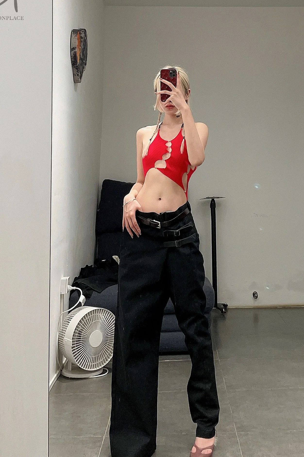 RUIbuilt $640 RUI Size 2 Ruby Red Halter Bodysuit Size M / US 6-8 / IT 42-44 - 8 Thumbnail