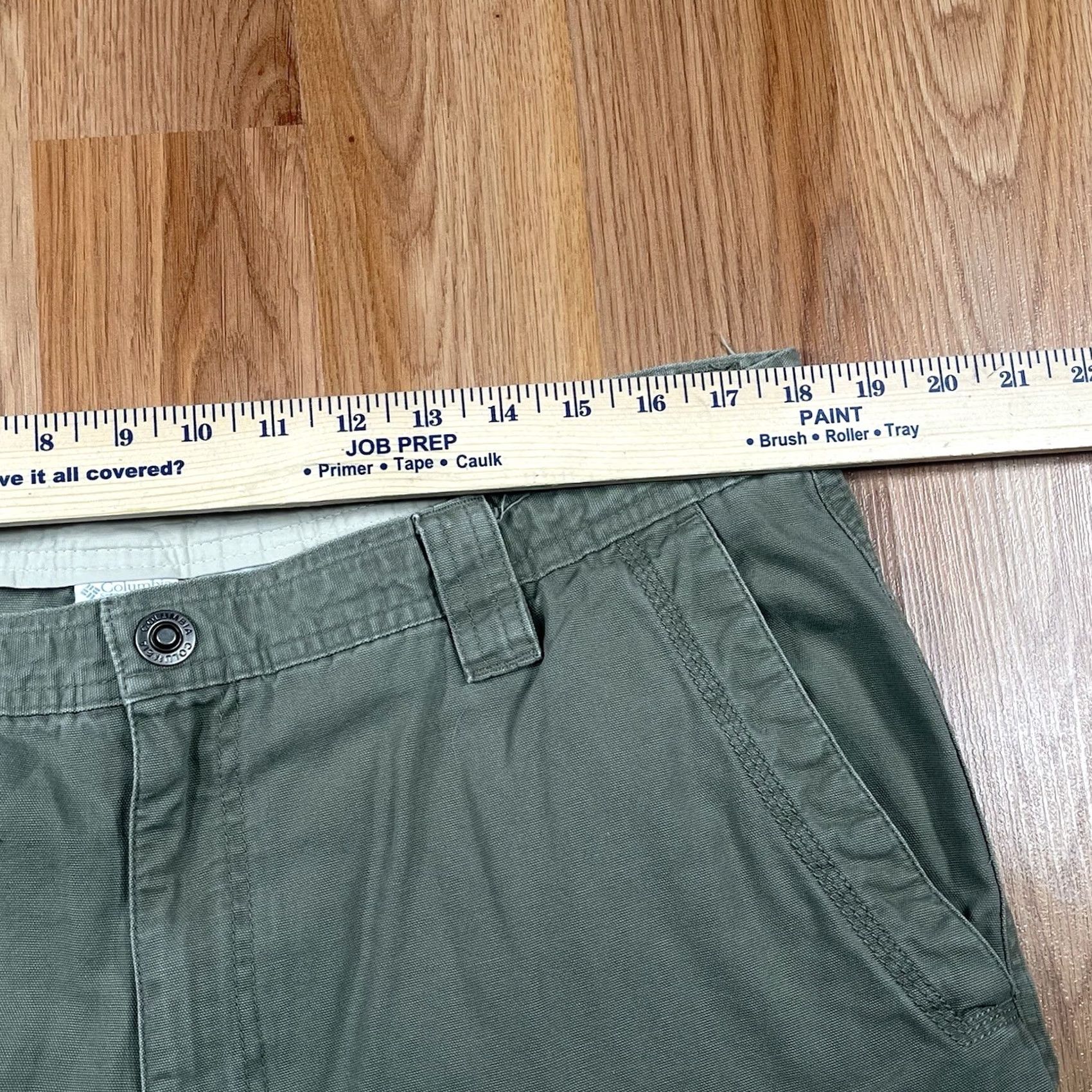 Vintage Columbia Mens Shorts Gray 38 Flat Front Khaki Chino Slack 100% Cotton Size US 38 / EU 54 - 4 Thumbnail