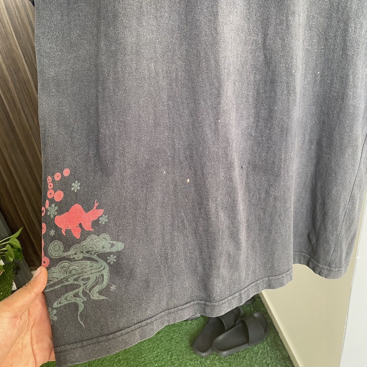 Japanese Brand Thrashed Faded Vintage Y2K The Fusion Japan ERD GRUNGE TEE Size US L / EU 52-54 / 3 - 7 Thumbnail