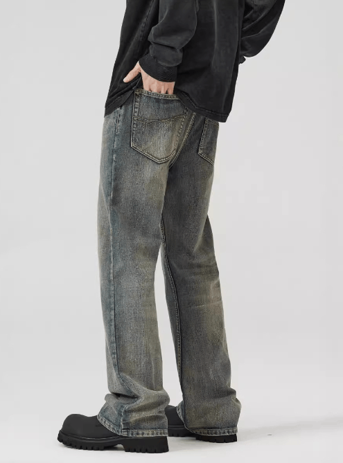 Japanese Brand × Jean American washed distressed baggy bootcut jeans Size US 32 / EU 48 - 4 Thumbnail