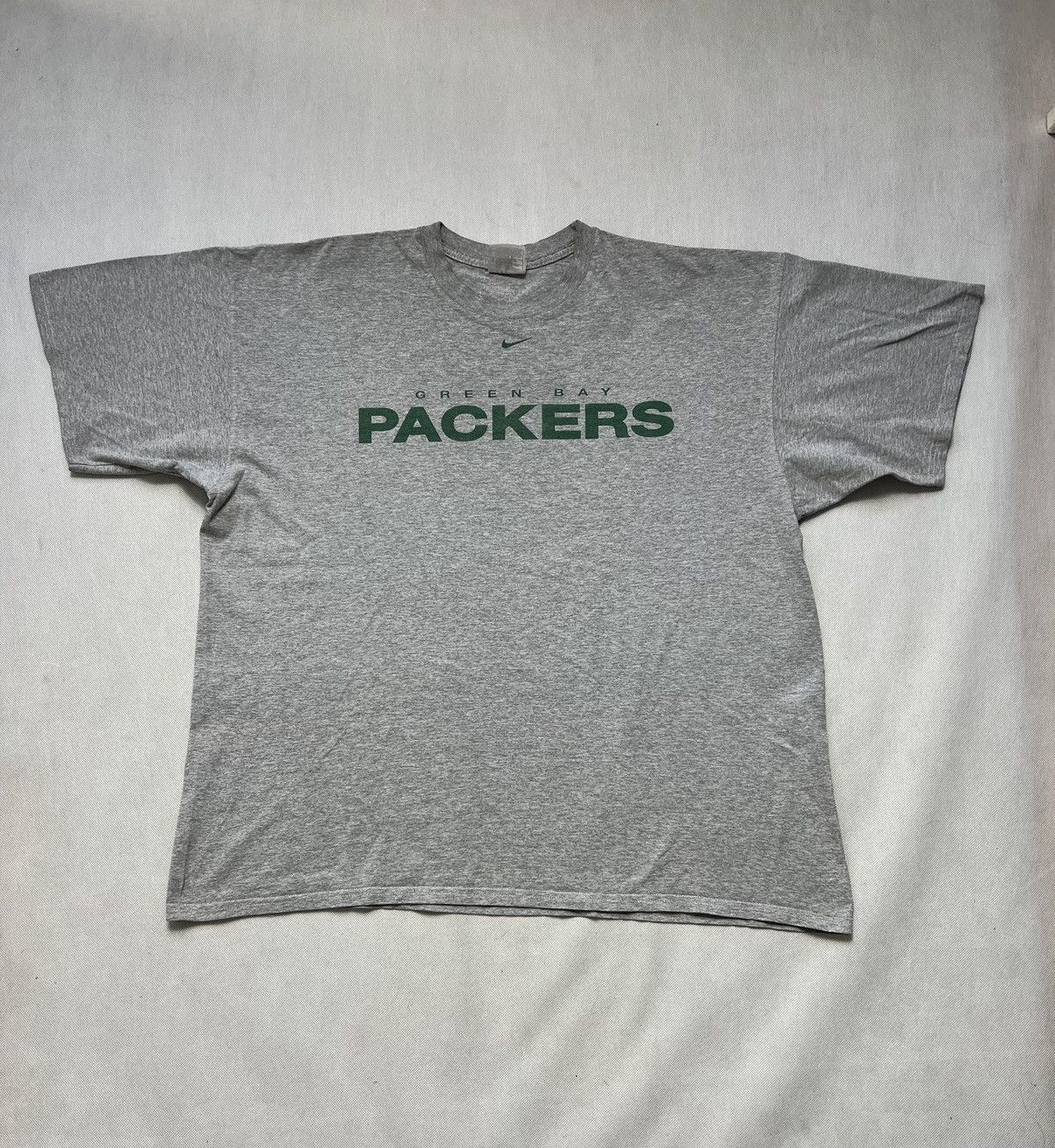 Nike × Vintage Baggy Tshirt Nike Green Bay Packers Center Logo Vintage 90’s Size US XXL / EU 58 / 5 - 2 Thumbnail