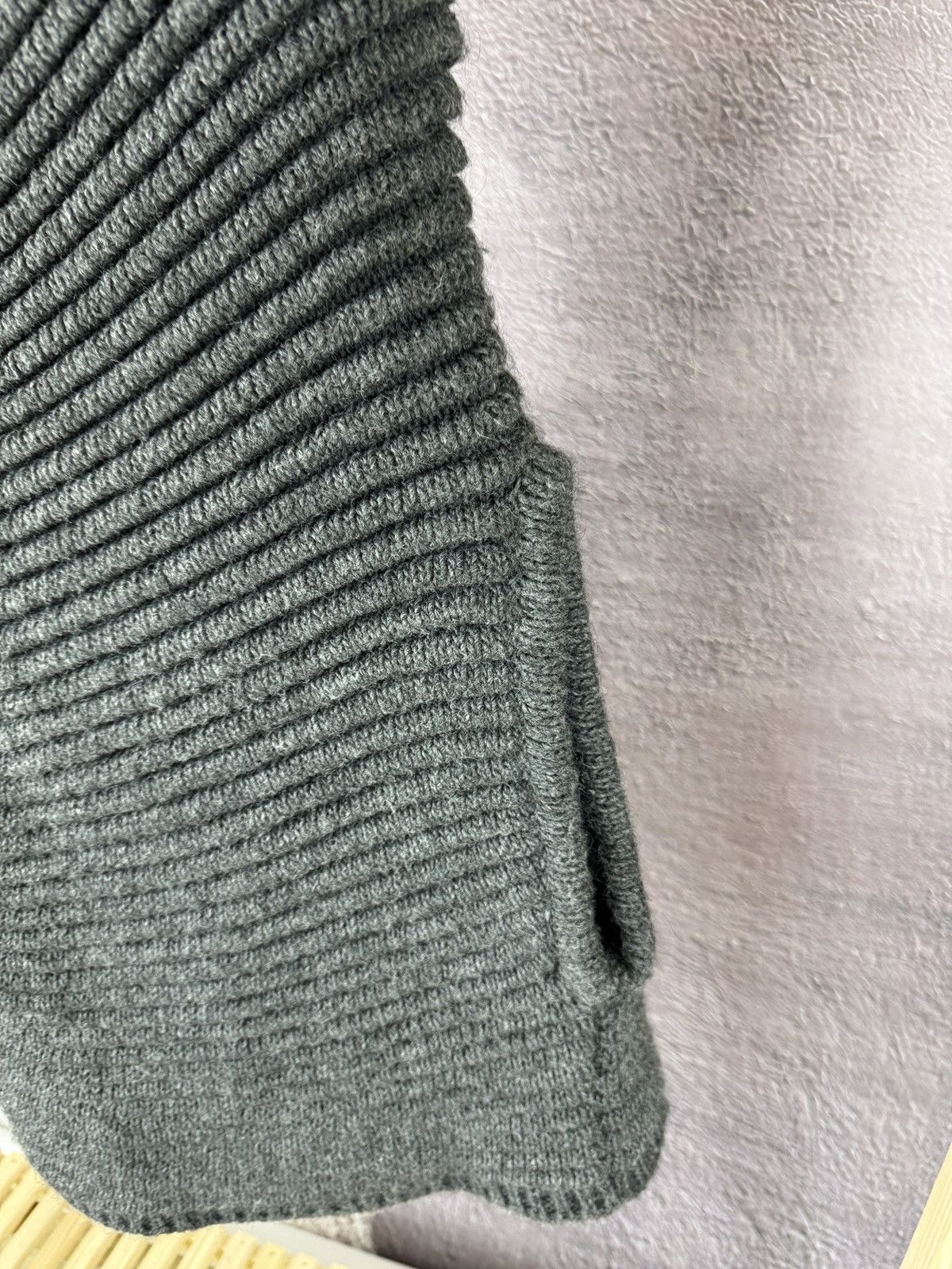 Diesel Diesel avant garde vintage grey turtleneck poncho sweater Size S / US 4 / IT 40 - 10 Thumbnail