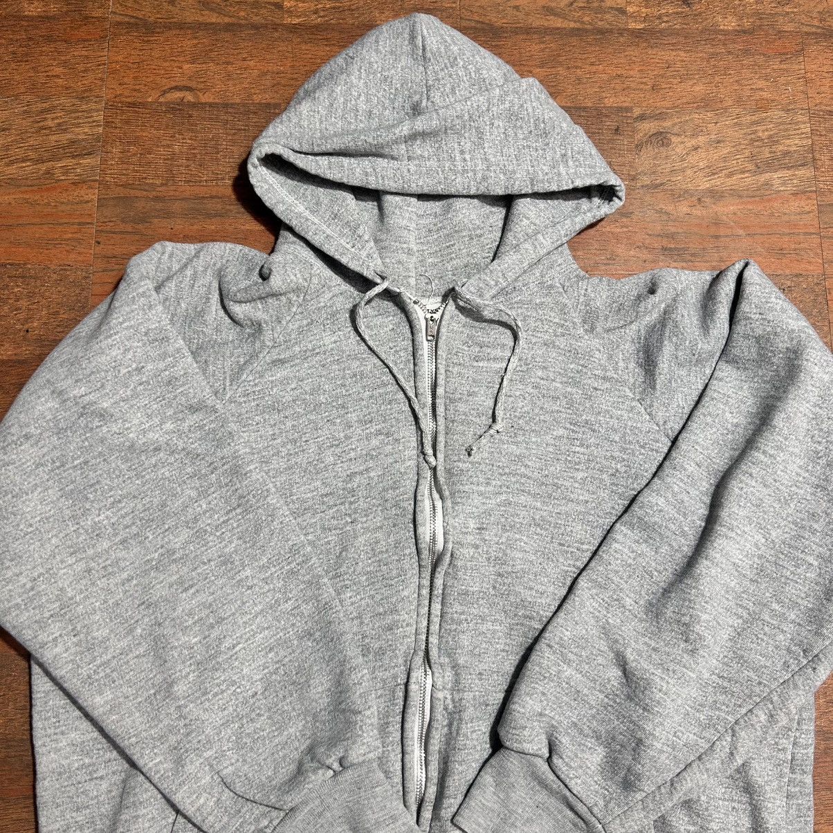 Vintage THERMAL ZIP UP HOODIE VINTAGE 1960’s Size US XL / EU 56 / 4 - 4 Thumbnail