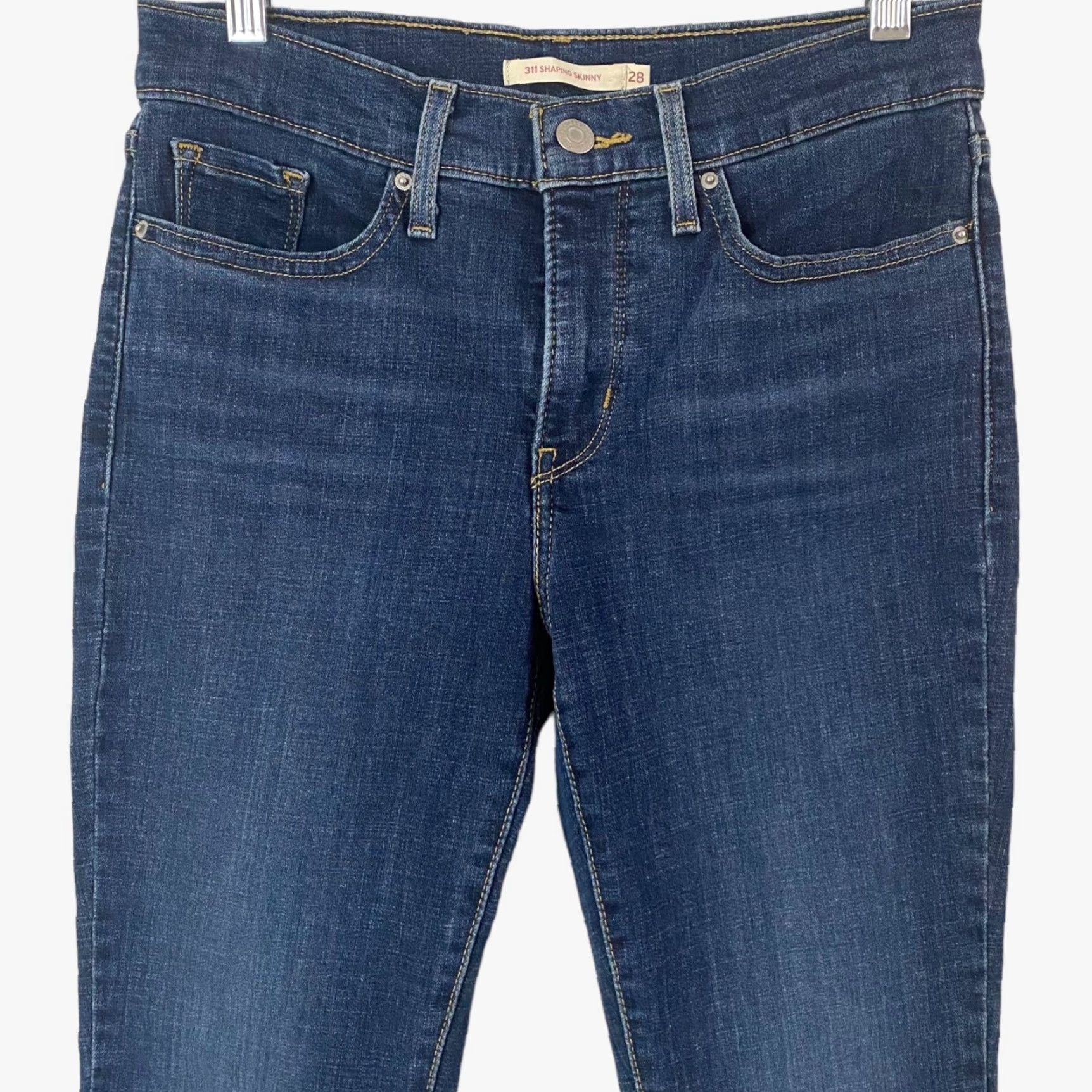 Levi's Levi's 311 Shaping Skinny Jeans Womens 28 Blue Dark Wash Mid-Rise Stretch Denim Size 28" / US 6 / IT 42 - 5 Thumbnail