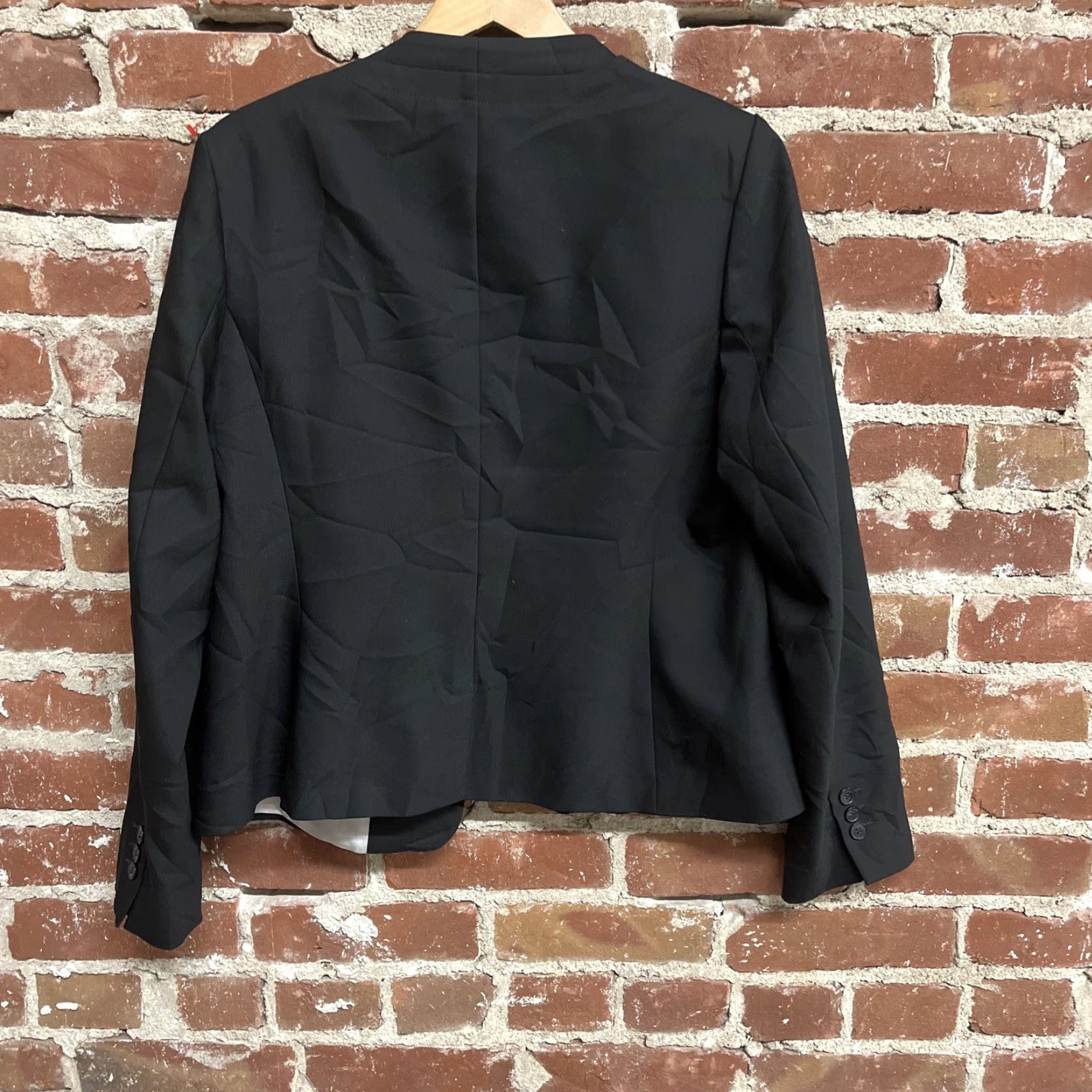 Vintage Marie Lund Copenhagen Womens Blazer Top Size 40 Black Jacket Womens Blazer 40 Black Size S / US 4 / IT 40 - 2 Thumbnail