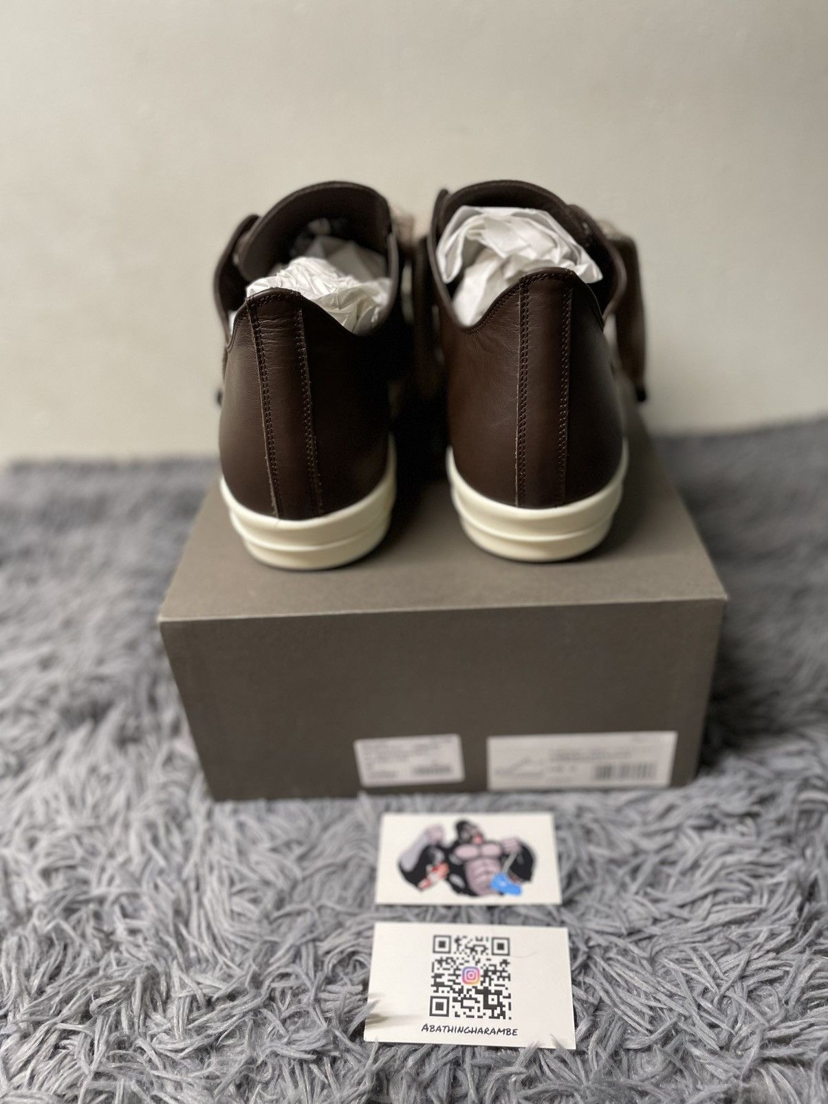 Rick Owens Rick Owens Ramone Low Jumbo Lace Macassar/Milk Size US 15 / EU 48 - 4 Thumbnail