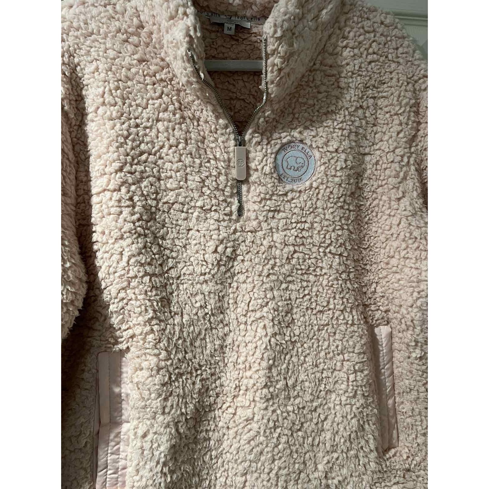Alessandro Dell'acqua Ivory Ella Quarter Zip Sherpa Pullover Sepia Size M A001355 Size M / US 6-8 / IT 42-44 - 6 Thumbnail
