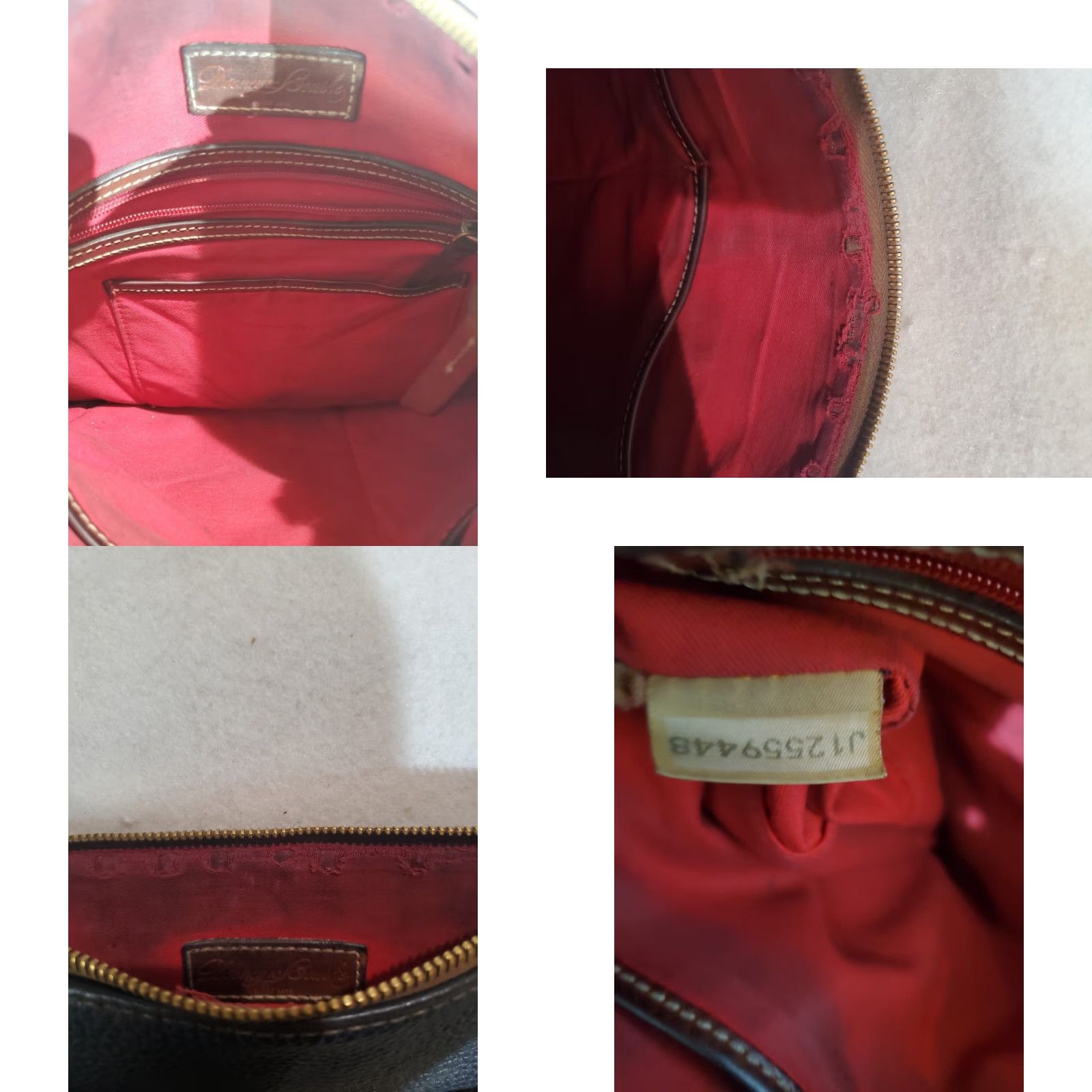 Dooney & Bourke VINTAGE Dooney & Bourke Signature Pebble Leather Crossbody Handbag - Aged Blue - Designer, Dooney & Bourke Bag, Crossbody, Leather, Pebbled, Womens Size ONE SIZE - 8 Thumbnail
