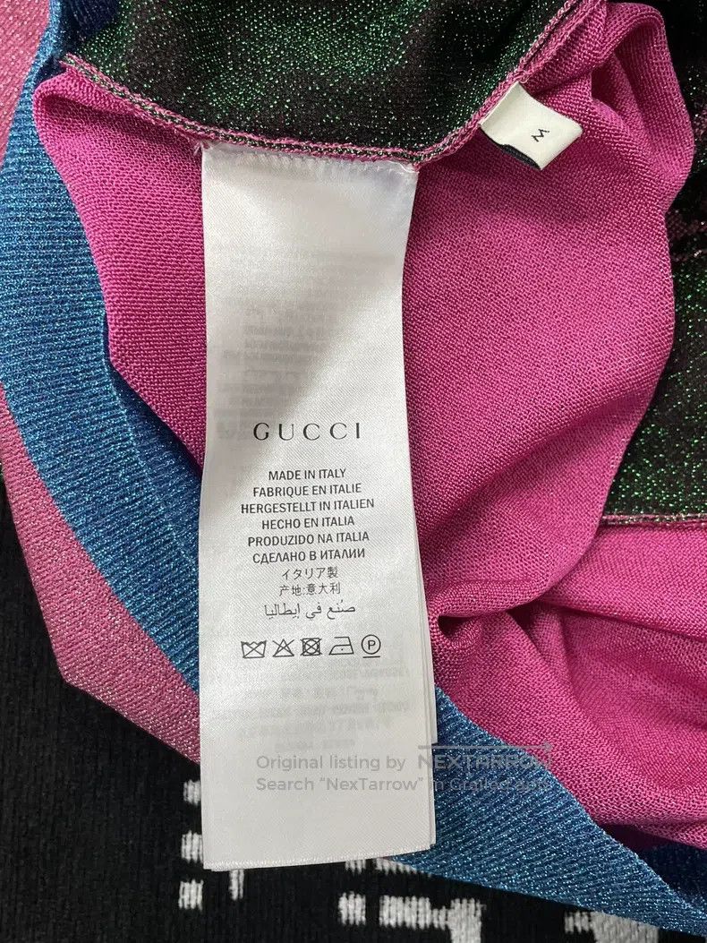 Gucci Gucci Pink and green cat cardigan coat Size M / US 6-8 / IT 42-44 - 5 Thumbnail