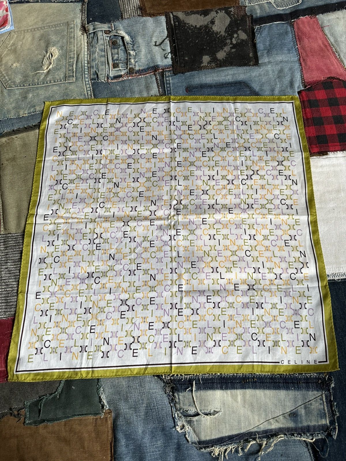 Vintage Vintage Celine Handkerchief/ Neckerchief/ Bandana Size ONE SIZE - 12 Thumbnail