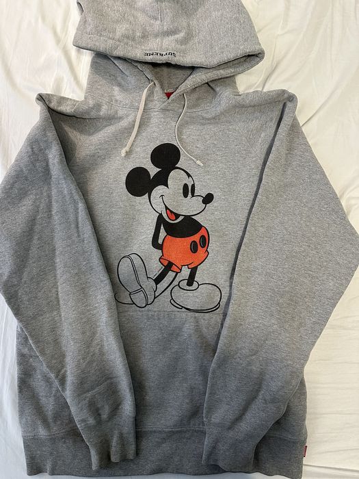 Supreme best sale mickey hoodie