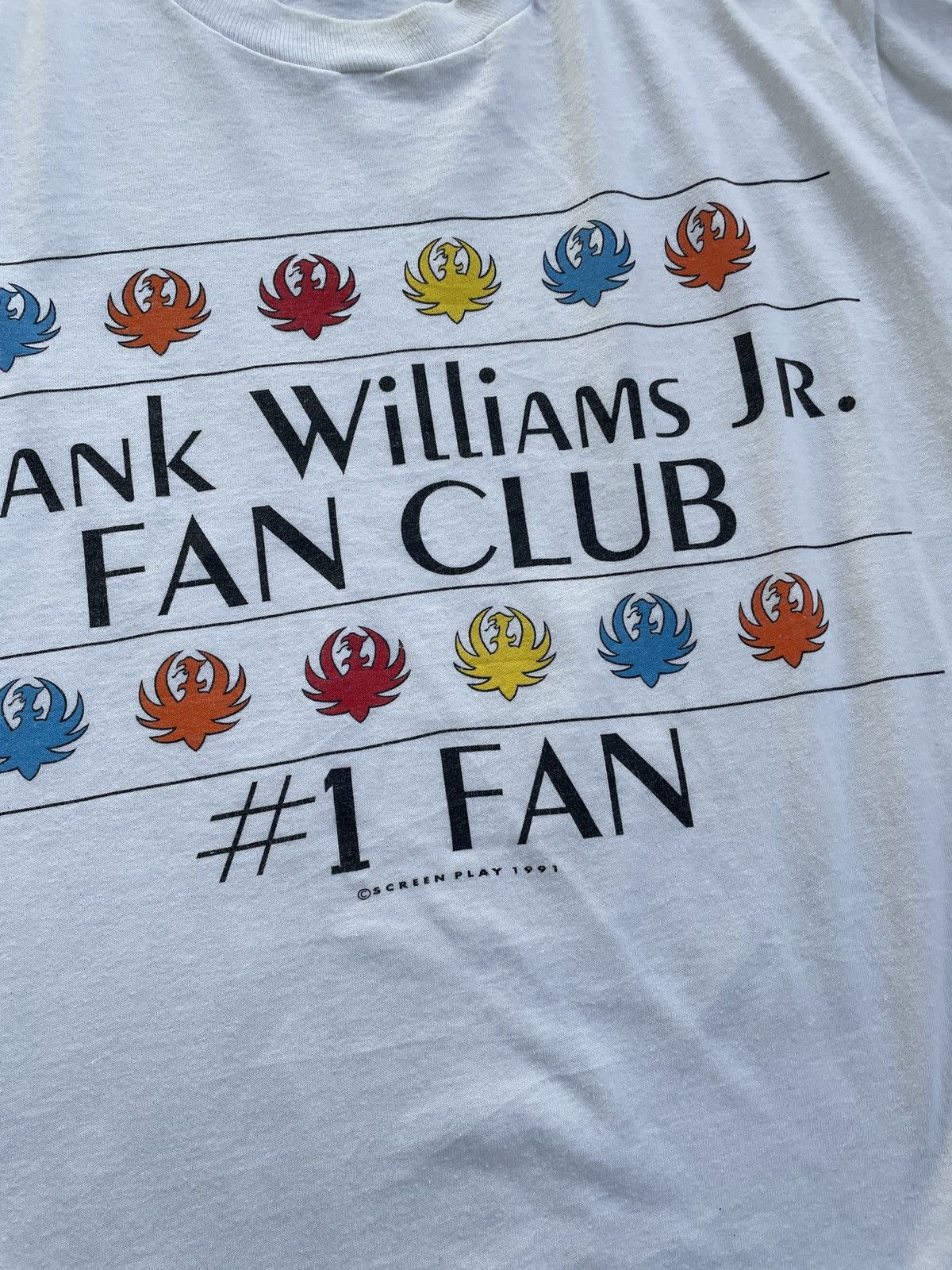 Band Tees × Vintage HANK WILLIAMS JR FAN CLUB SINGER TEE Size US L / EU 52-54 / 3 - 3 Thumbnail