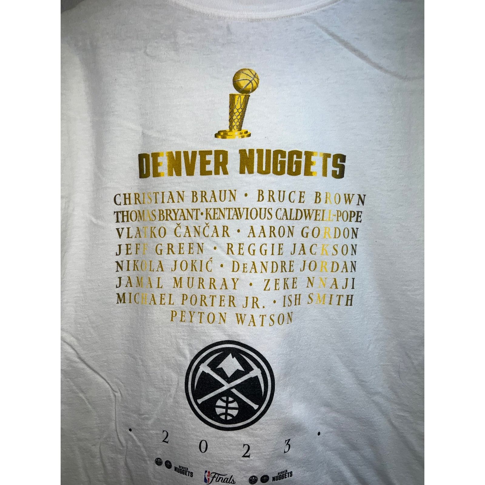 Vintage Womens Nike Denver Nuggets Shirt NBA Champions Top Women 2XL Size XXL / US 16-18 / IT 52-54 - 7 Thumbnail