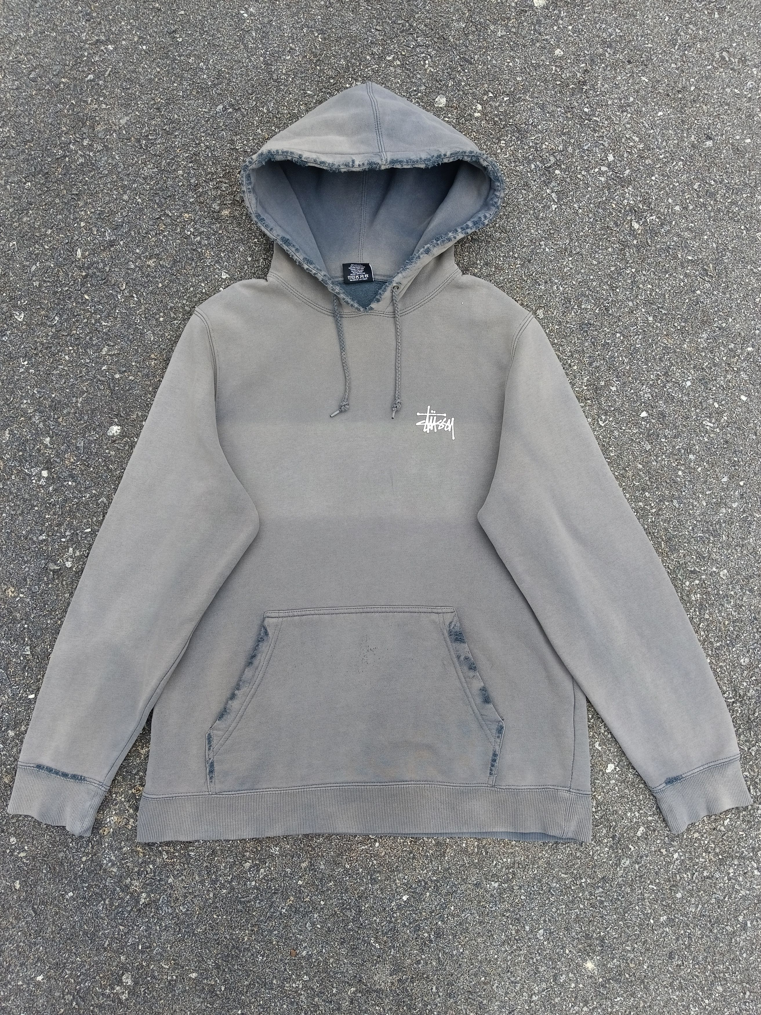 Stussy THRASH FADED STUSSY SPELLOUT BACK PRINT HOODED Size US M / EU 48-50 / 2 - 2 Thumbnail