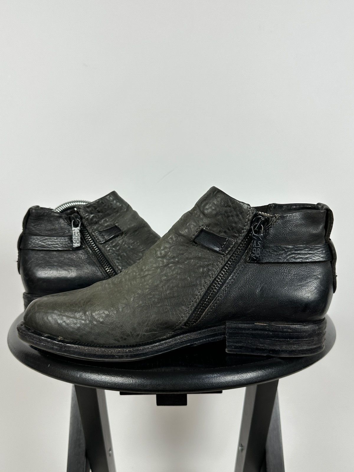 A.S.98 A.S.98. Airstep Leather Biker Ankle Boots Size US 8 / IT 38 - 9 Thumbnail