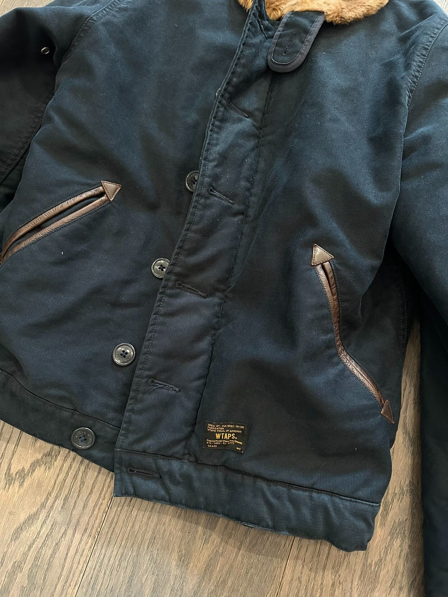 Wtaps wtaps 813 N1 jacket with fur collar Size US XL / EU 56 / 4 - 3 Thumbnail