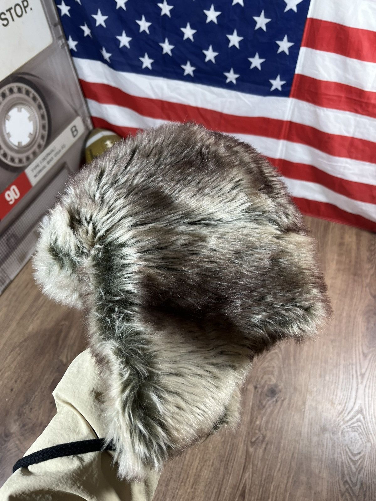 Japanese Brand Vintage Crazy Y2k Fuzzy Fur Ushanka Hat Size ONE SIZE - 5 Thumbnail