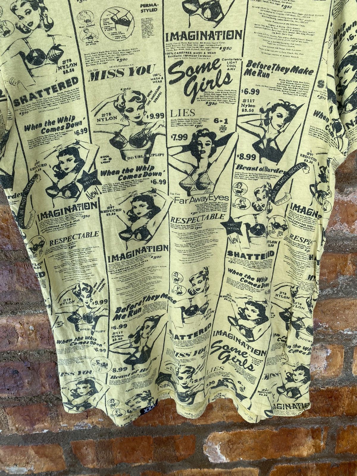 Hysteric Glamour × The Rolling Stones RARE!! 2004 limited Edition Hysteric x RS Bullet Bra Adv Size US M / EU 48-50 / 2 - 4 Thumbnail