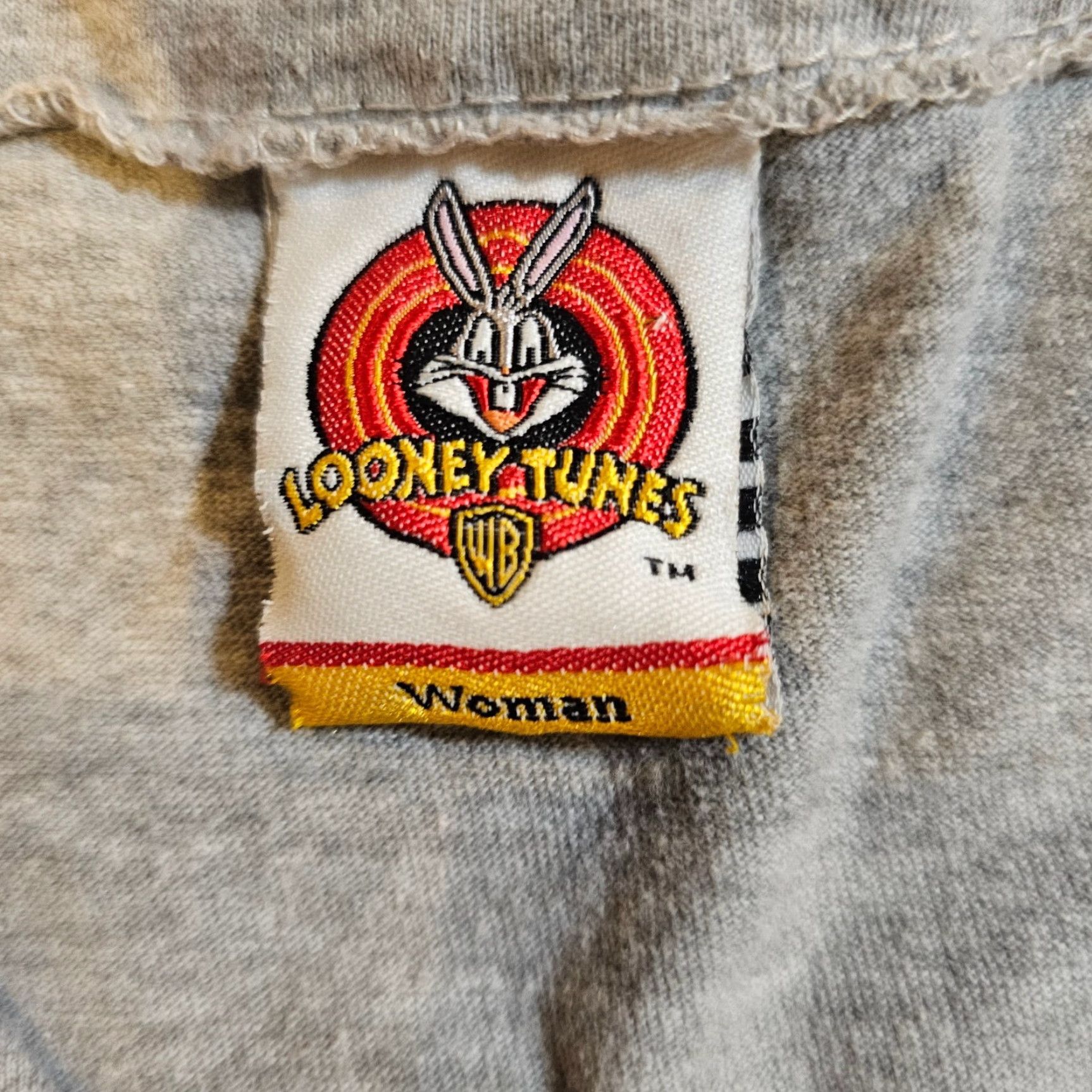 Vintage VINTAGE Looney Tunes Shirt Womens XL Gray Tweety Bird Button Up Raglan 2000 Size XL / US 12-14 / IT 48-50 - 3 Thumbnail