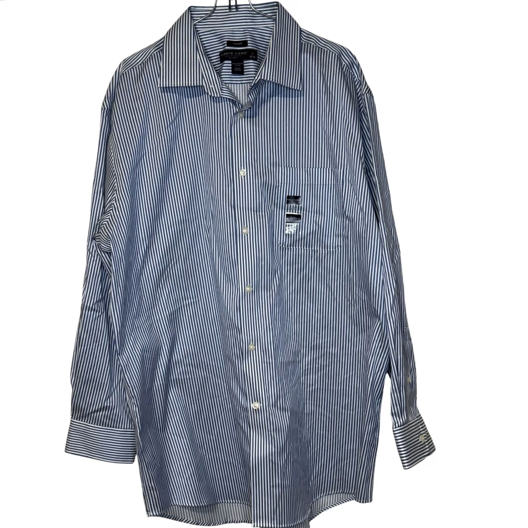 pronto uomo dress shirts Classic Fit Twill French Cuff Formal Shirt | White Pronto Uomo Pronto Uomo Dress