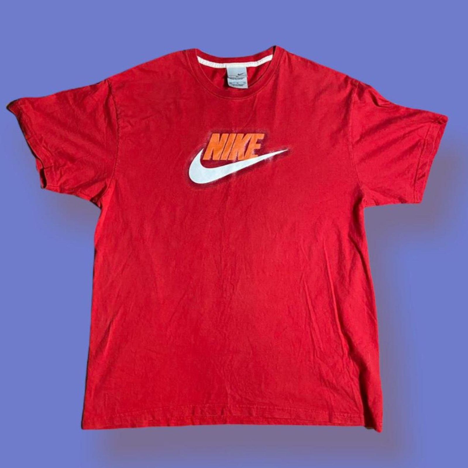 Nike Y2k nike center chest tee shirt Size US XL / EU 56 / 4 - 1 Thumbnail