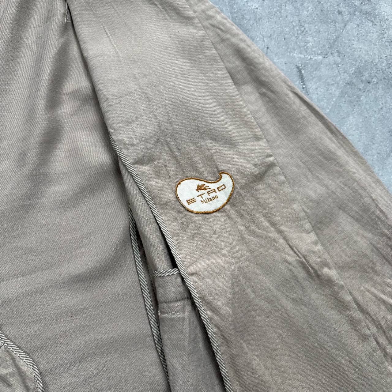 Etro ETRO Milano Two Button Linen Blazer Women’s Beige Size IT 46 Size L / US 10 / IT 46 - 7 Thumbnail