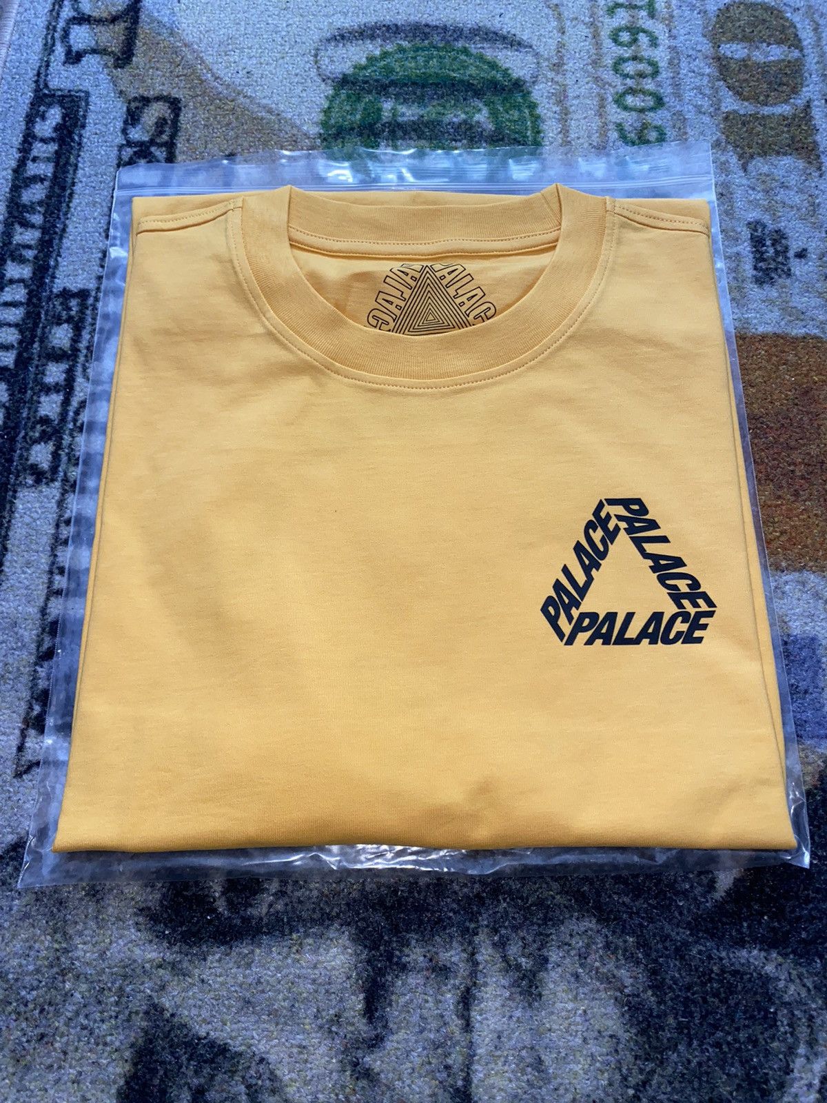 image of Palace Baked P-3 T-Shirt in Yellow, Men's (Size 2XL)