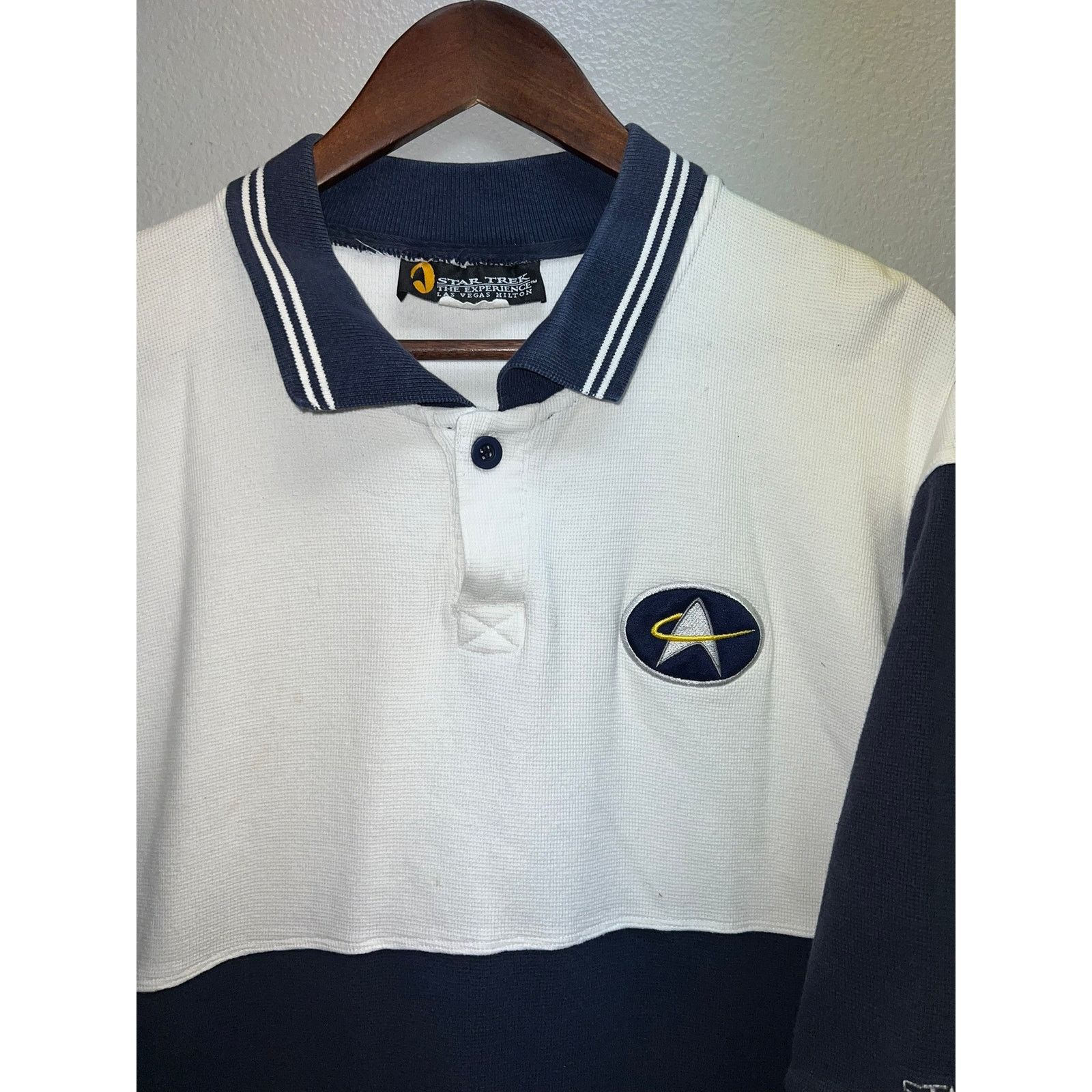 Vintage Vintage Star Trek Experience Polo Shirt Las Vegas Hilton 90s Size US XL / EU 56 / 4 - 2 Thumbnail