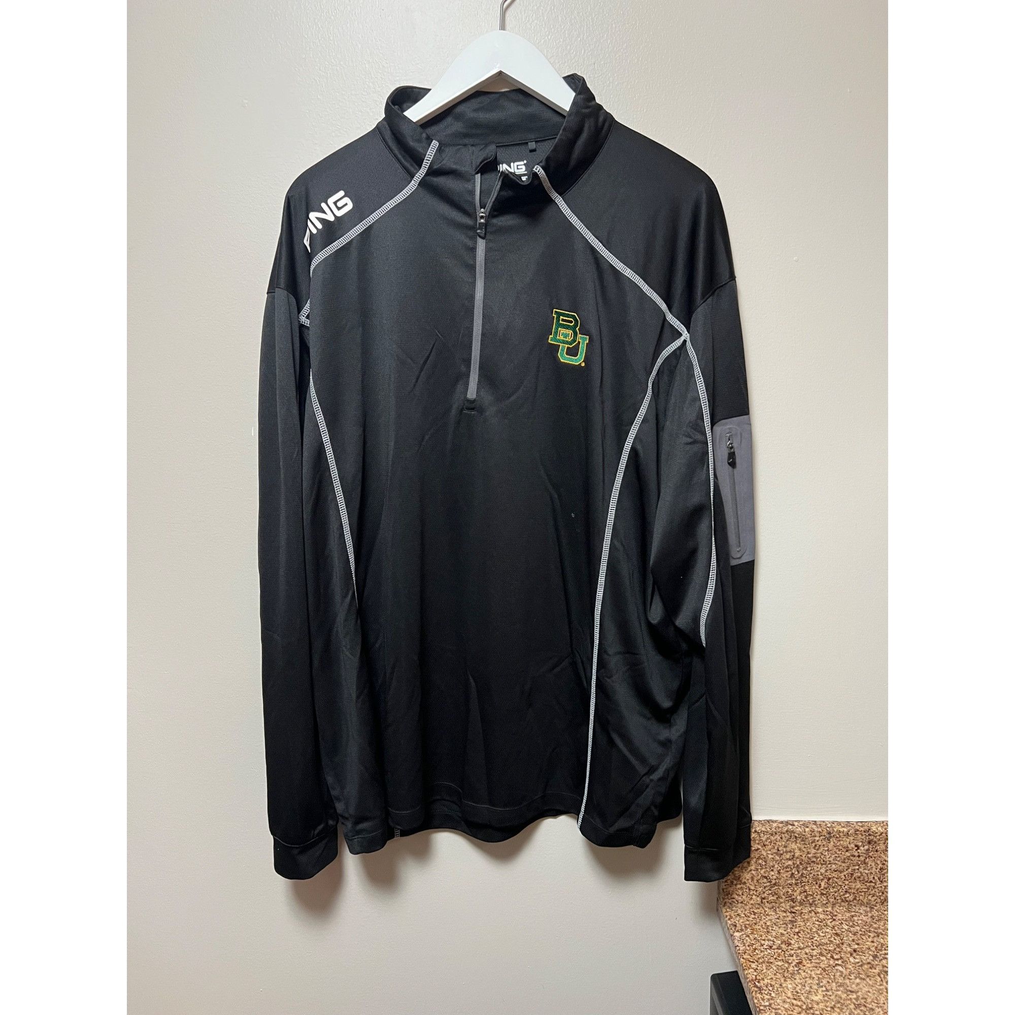 PING Ping Baylor Bears 1/4 Zip Pullover - Size XXL Size US XXL / EU 58 / 5 - 1 Thumbnail