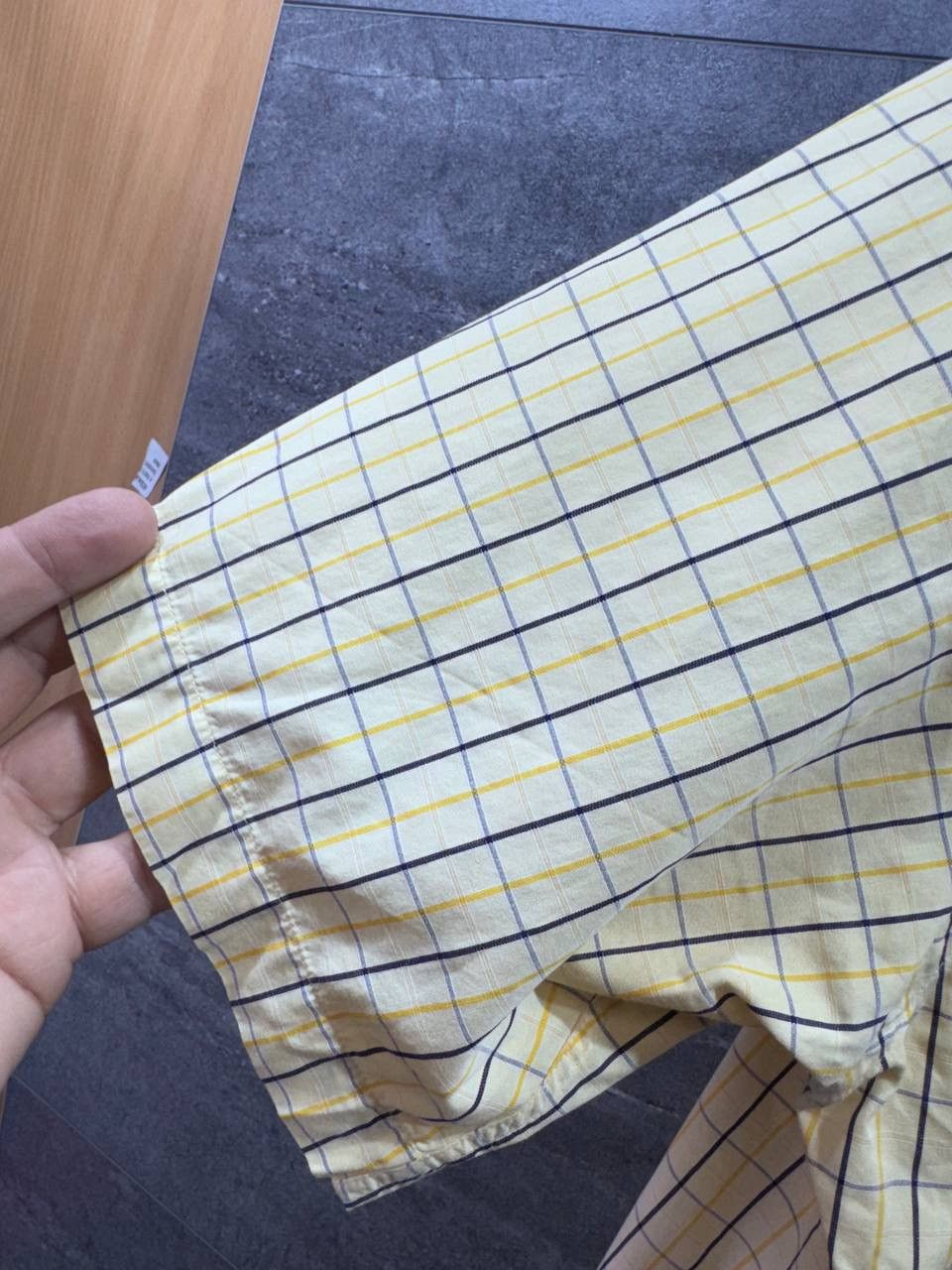 Yves Saint Laurent Vintage Yves Saint Laurent YSL Mens Short Sleeve Shirt Plaid Size US L / EU 52-54 / 3 - 17 Thumbnail