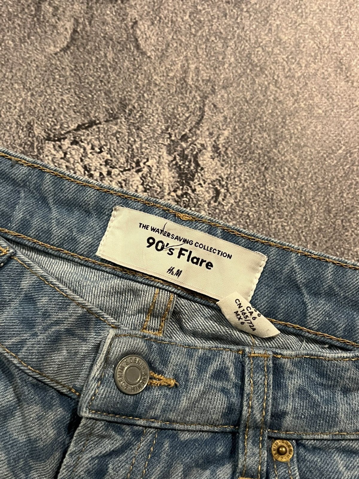 Japanese Brand Y2K Flared Archive Jeans / Darkwear Avan-Garde Vintage 90s Size US 32 / EU 48 - 7 Thumbnail