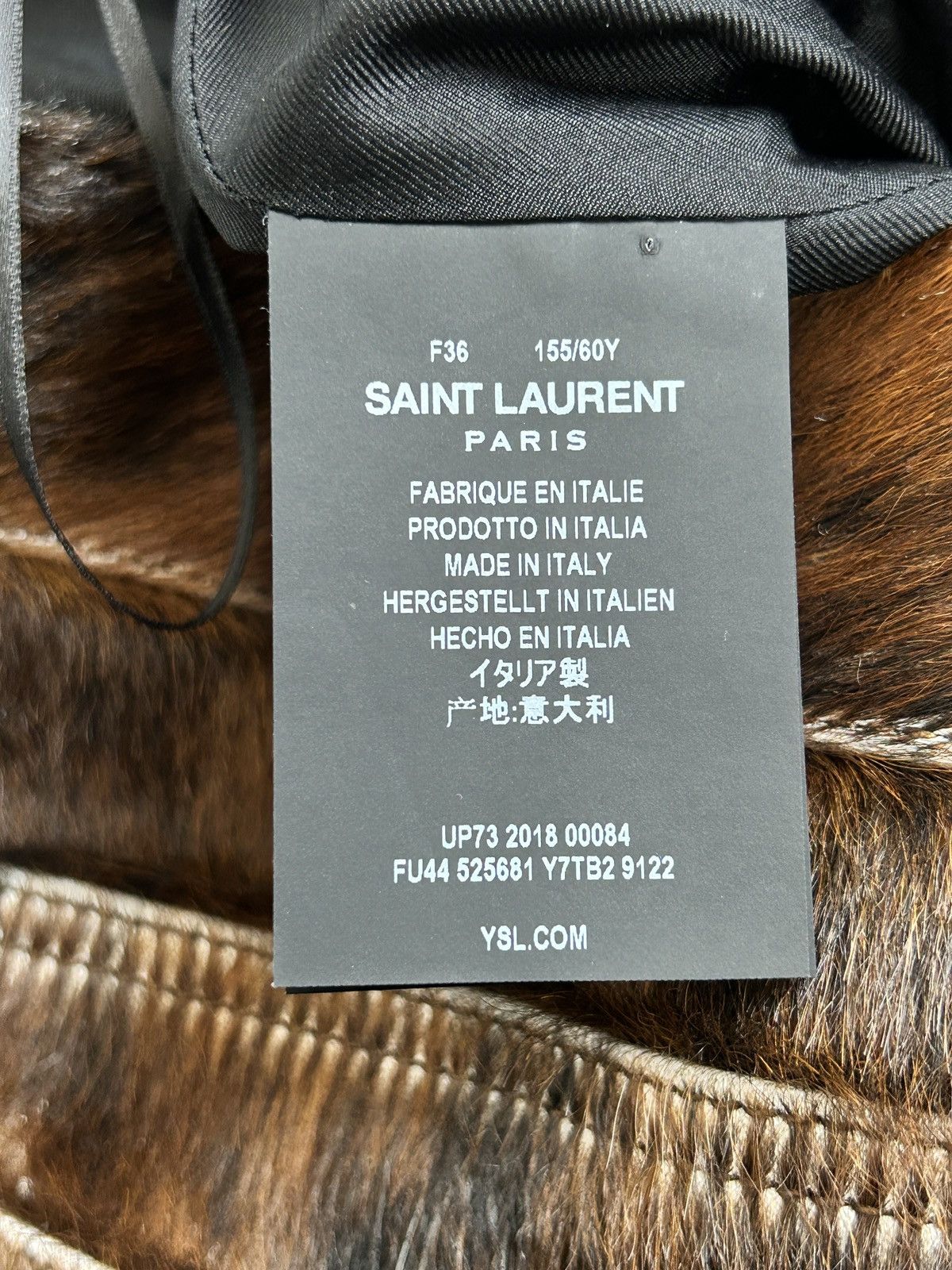 Saint Laurent Paris Saint Laurent Calf Hair Silk Lined Skirt FR36 Size 26" / US 2 / IT 38 - 8 Thumbnail