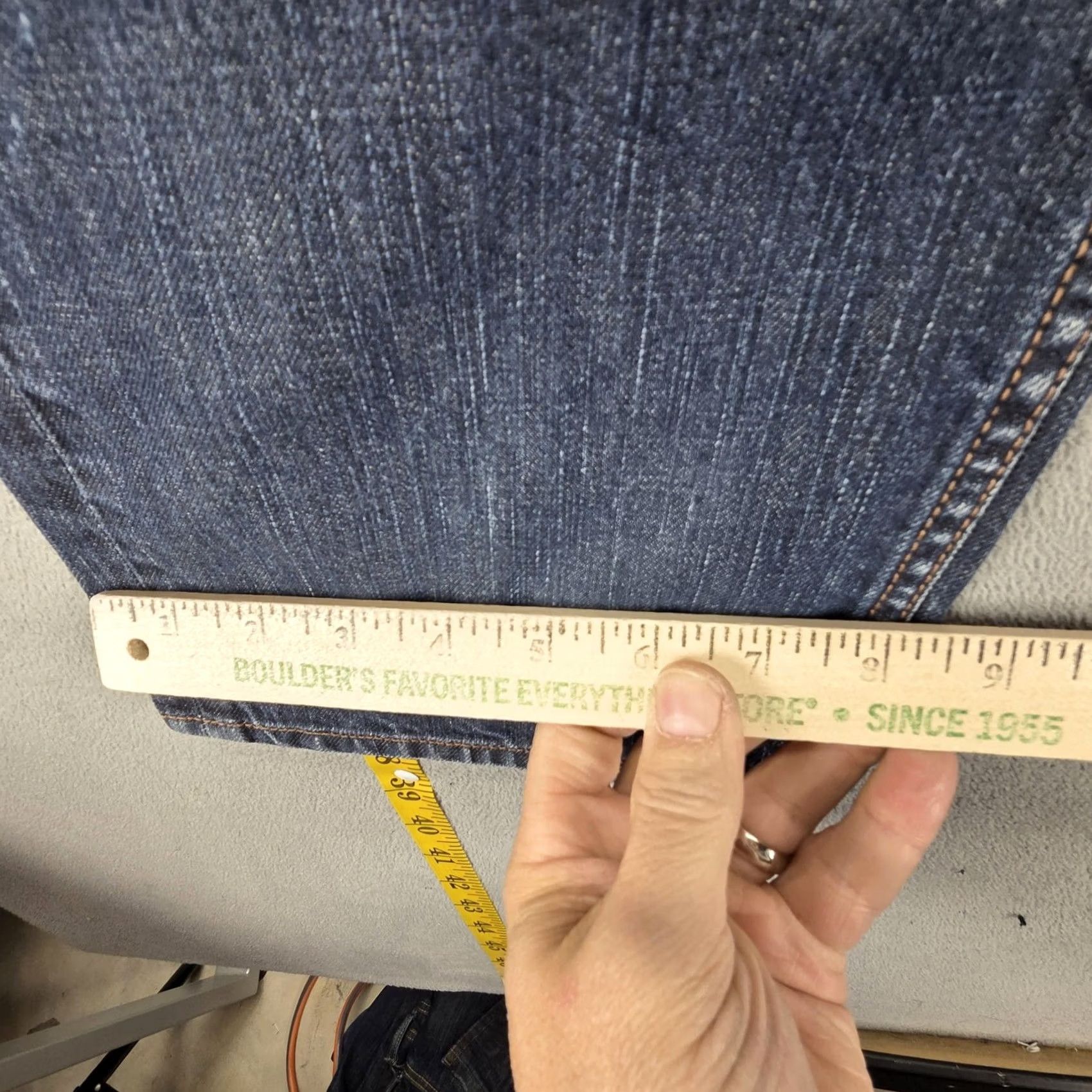 Diesel Diesel Jeans Mens 31x32 Blue Larkee Relaxed Straight Button Fly Denim 0088Z Size US 31 - 5 Thumbnail