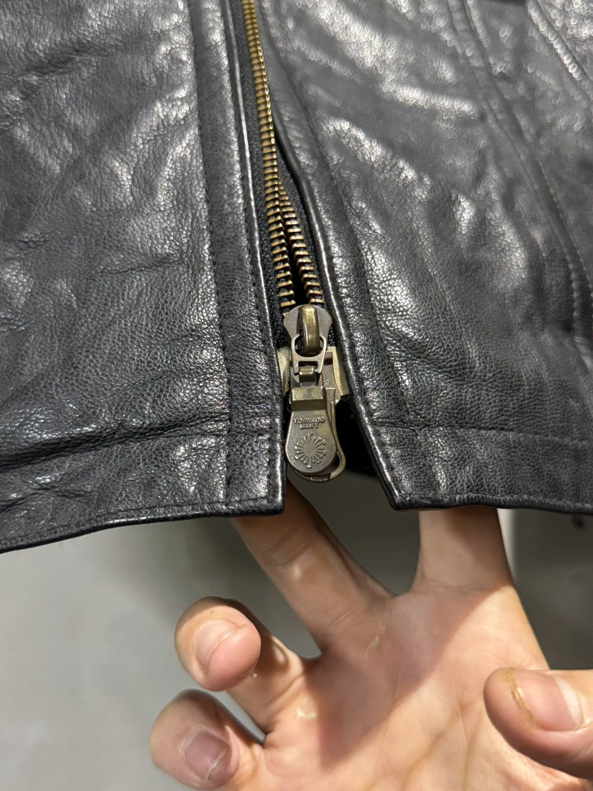 Tornado Mart Rare Tornado Mart Japan Fur Buckled Leather Jacket Size US M / EU 48-50 / 2 - 16 Thumbnail