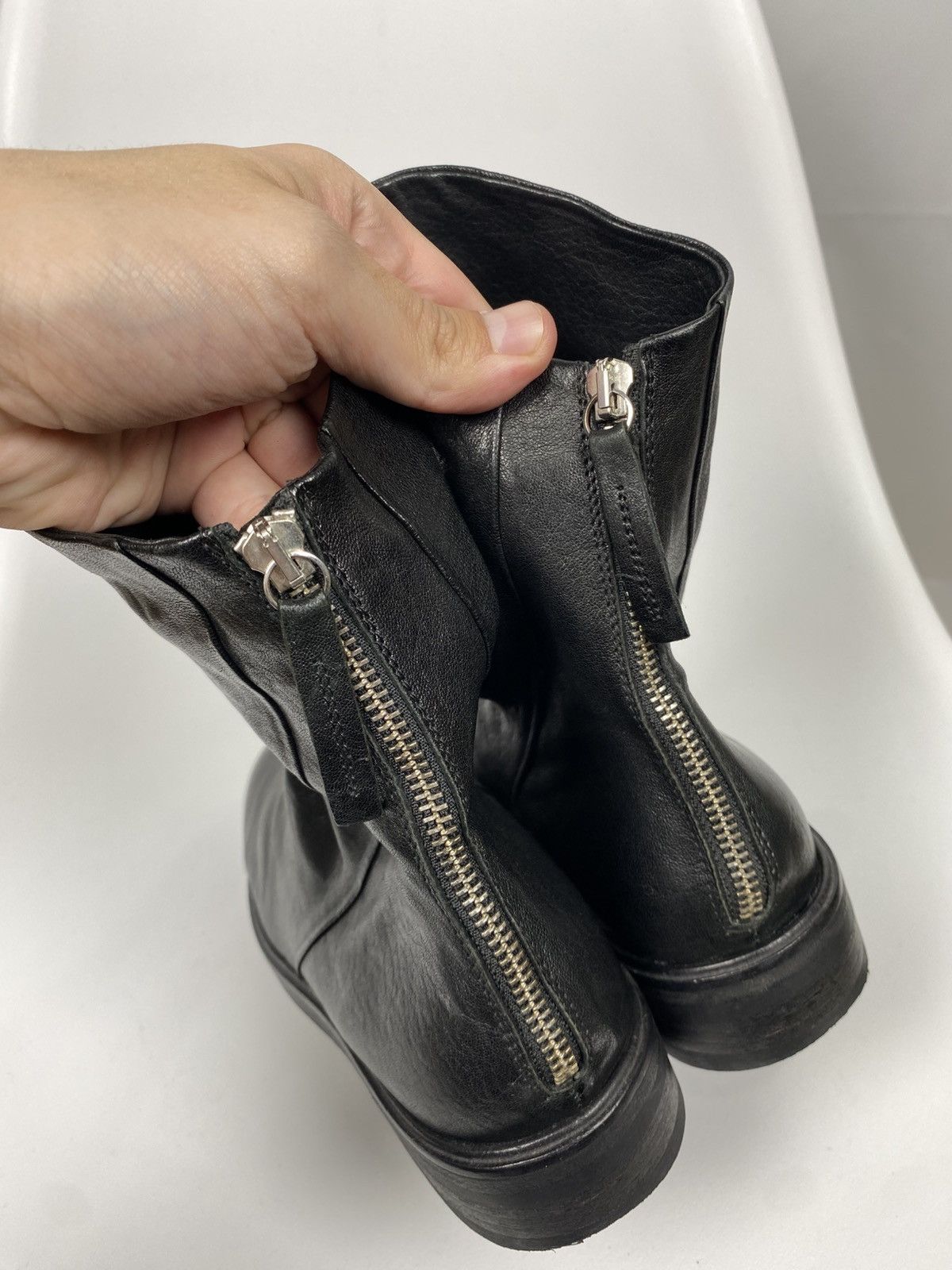 Halmanera Halmanera Handmade Boots Genuine Leather Ankle Zip size 37 Size US 7 / IT 37 - 9 Thumbnail