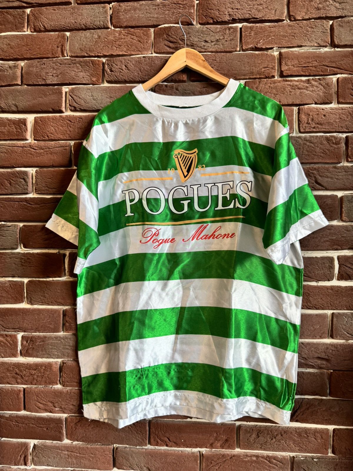Band Tees 00s The Pogues Vintage Tour Jersey Punk Band Tee Green M Size US M / EU 48-50 / 2 - 1 Thumbnail