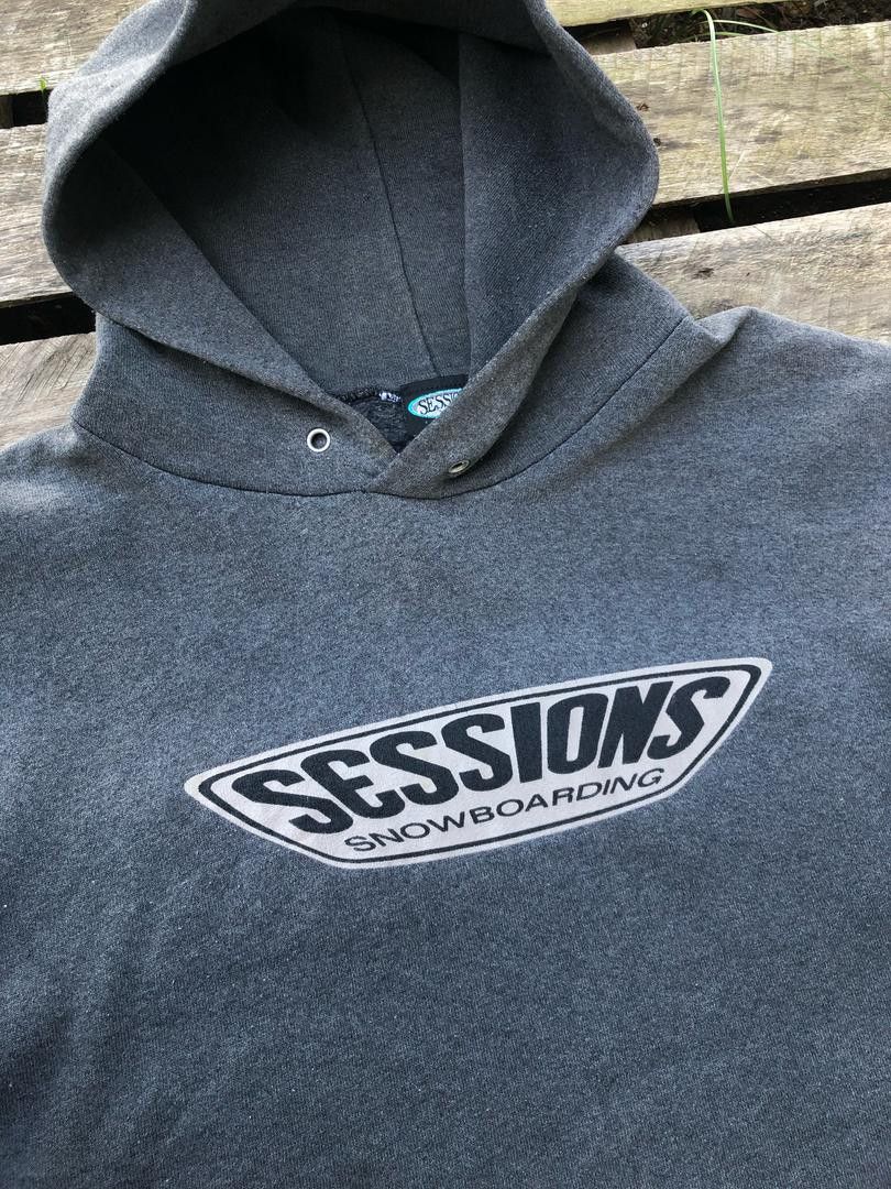 Sessions × Vintage Vintage 90s Sessions Snowboarding Hoodie Size US M / EU 48-50 / 2 - 4 Thumbnail