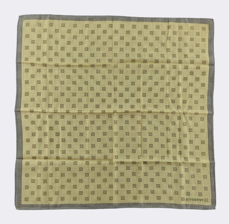 Givenchy Vintage Givenchy 4G Monogram Logo Cotton Handkerchief Scarf Size ONE SIZE - 2 Thumbnail