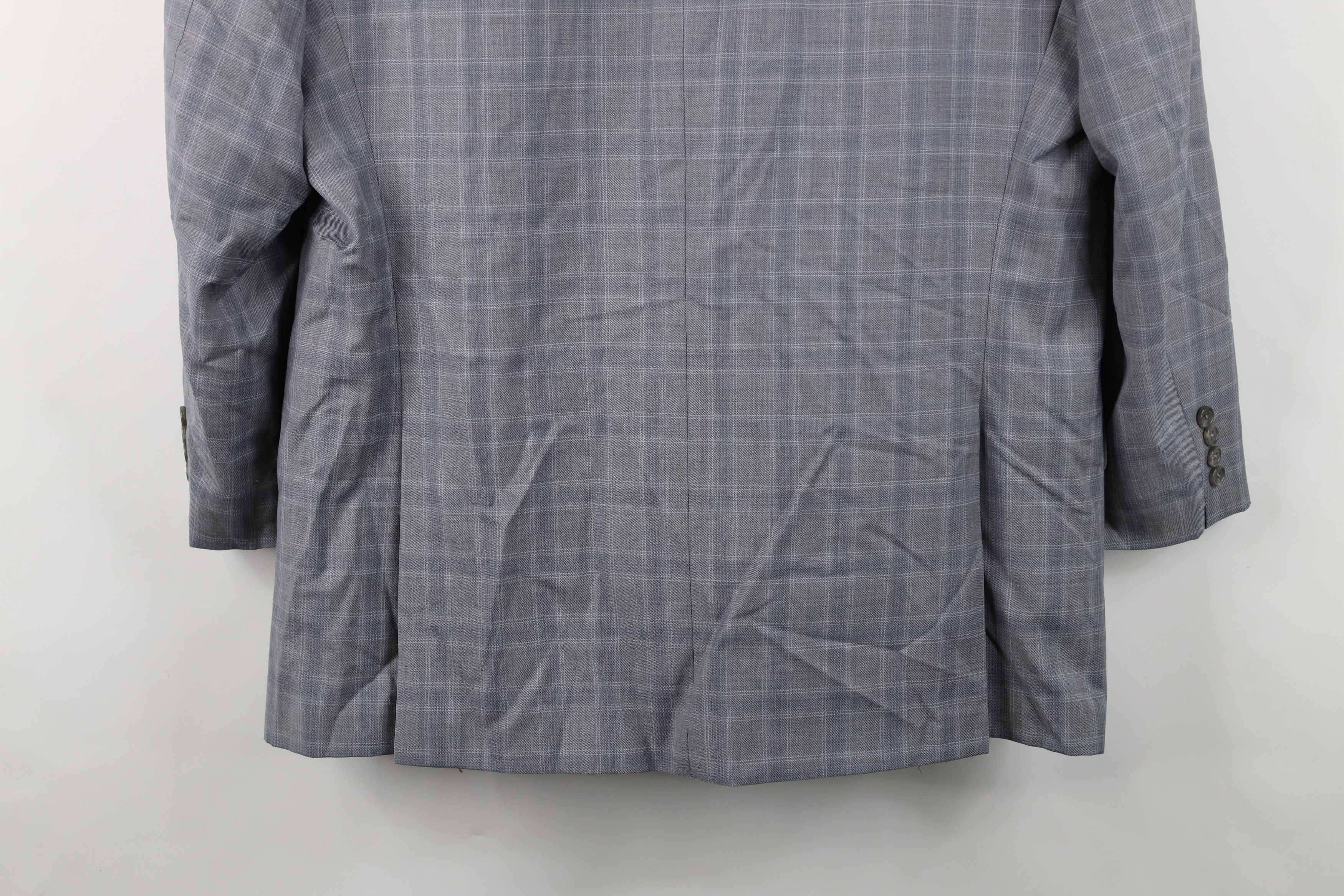 Tallia Tallia Sport Coat Suit Jacket Blazer Wedding Gray Plaid Size US XXL / EU 58 / 5 - 15 Thumbnail