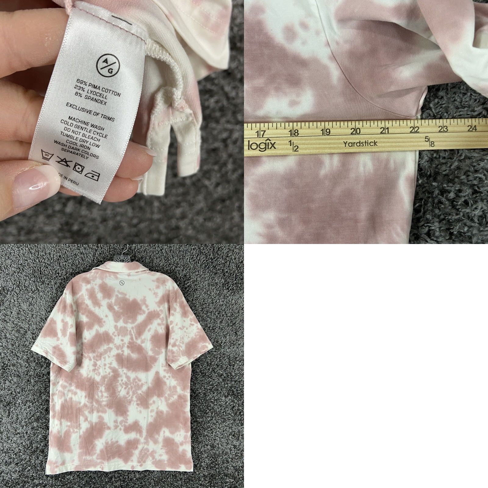 Vintage Asher Pink Tie Dye Polo Men’s L Size US L / EU 52-54 / 3 - 8 Thumbnail