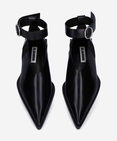 Jil Sander o1loc1c1124 Flats in Black Size US 7 / IT 37 - 3 Thumbnail