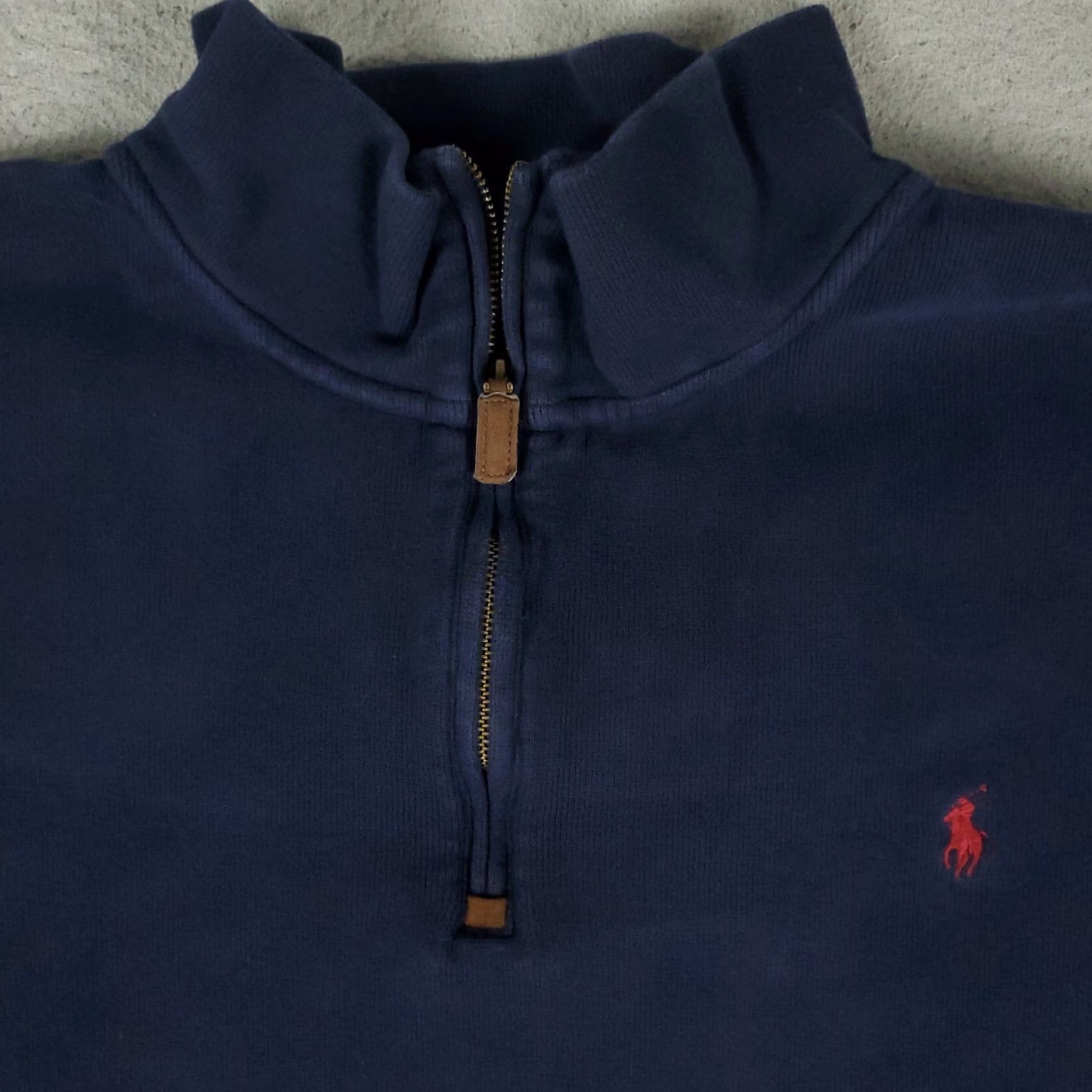 Ralph Lauren Ralph Lauren Sweater Mens 3XB Big & Tall Blue Cotton 1/4 Zip Pullover Logo Size US XXL / EU 58 / 5 - 2 Thumbnail