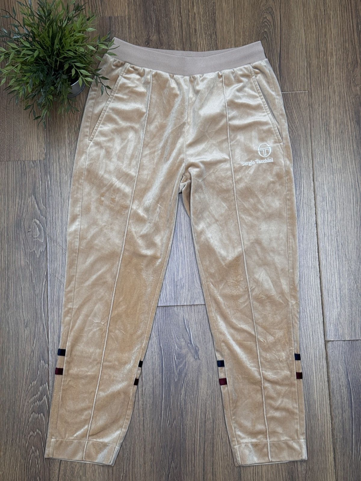 Sergio Tacchini Sergio Tacchini Velour Track Pants Size 36" / US 14 / IT 50 - 1 Thumbnail
