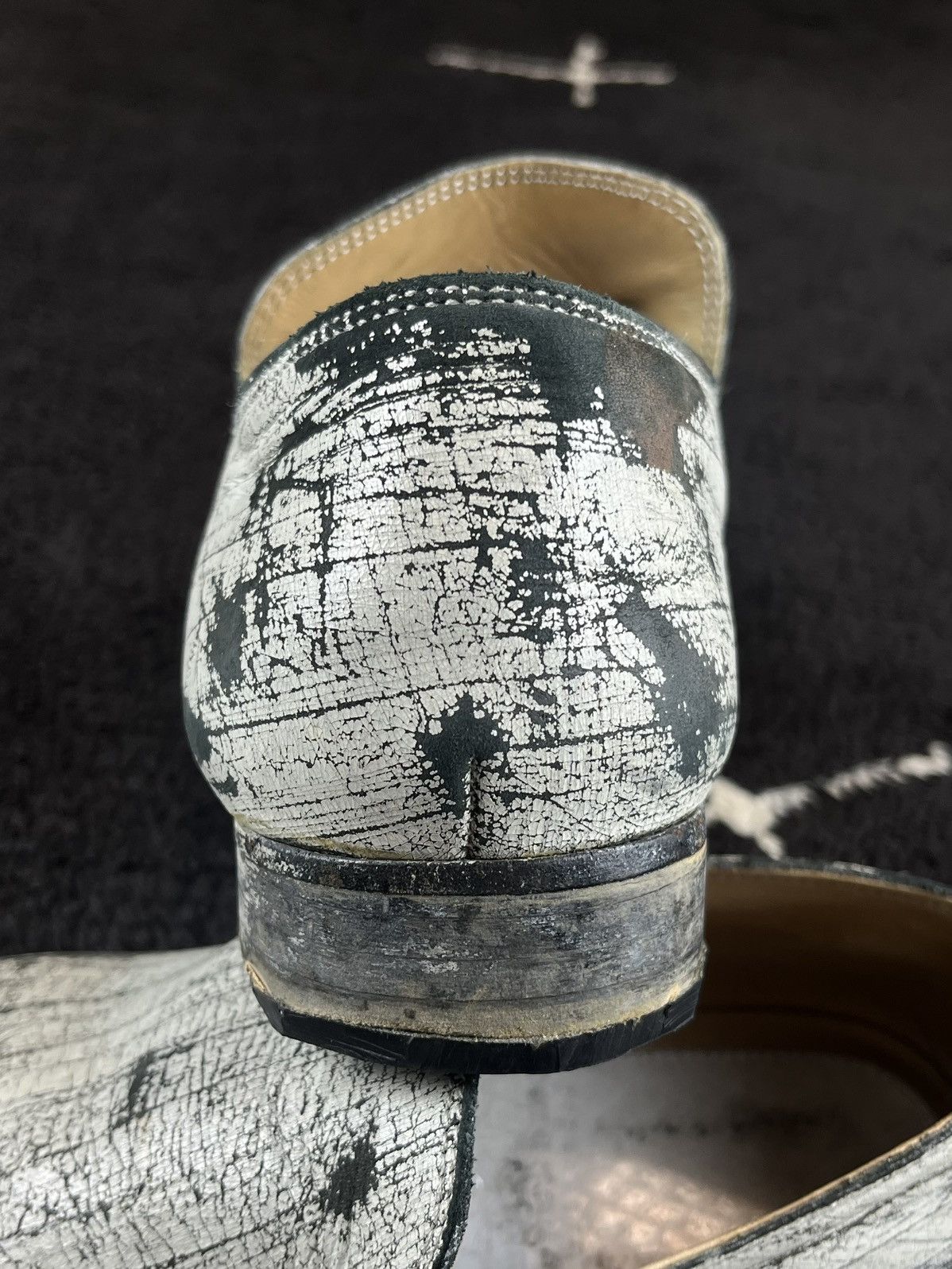 Maison Margiela FW12 Maison Margiela H&M Painted Leather Loafers Size US 8 / EU 41 - 9 Thumbnail